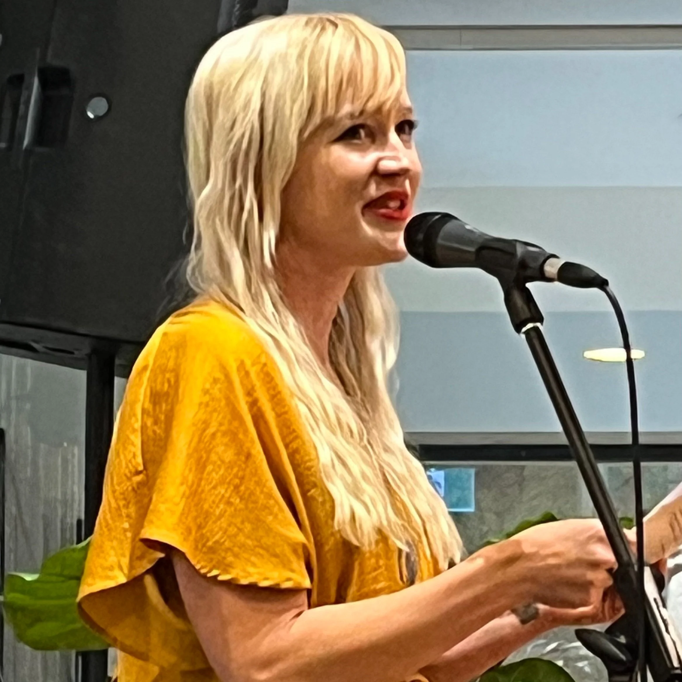 Opening the Dandenong Ranges Open Studios group show exhibition 'Glimpse' at Burrinja Cultural Centre, March 2024.