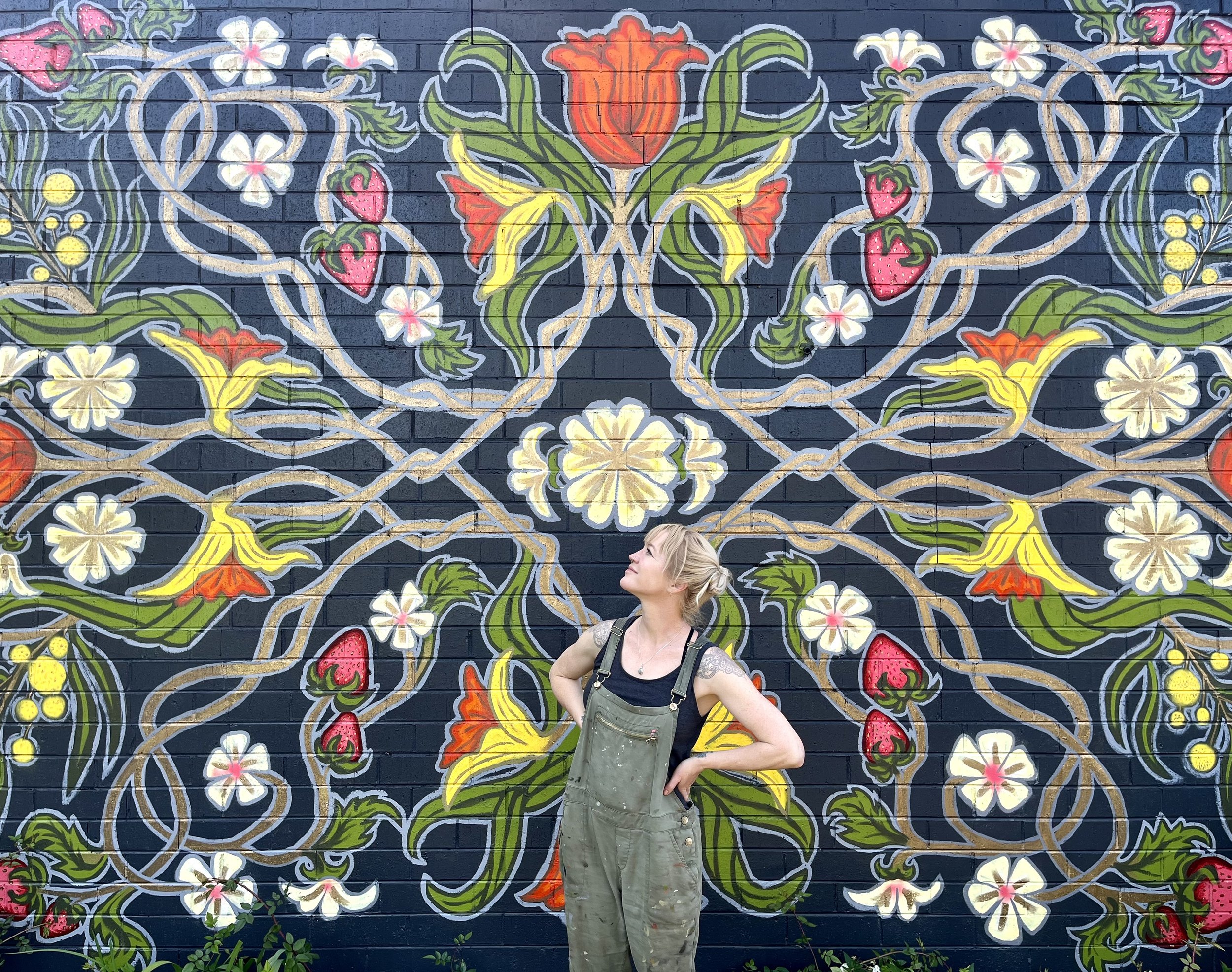 The Monbulk floral mural, 2023