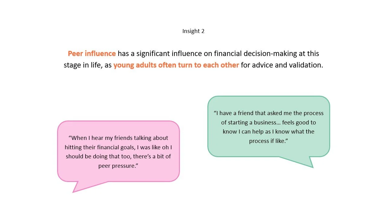 Second, peer influence plays a significant role in financial decision-making, as young adults often turn to each other for advice and validation.​