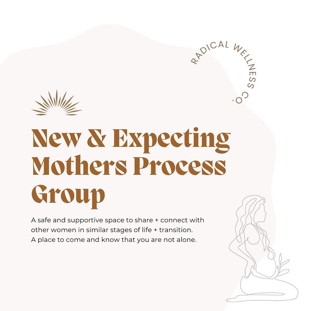 🌻 For all the new &amp; expecting mamas out there! A new virtual process group offering 🌻 

Adjusting to motherhood can be so many things. Disorienting, challenging, tender, isolating,&nbsp;beautiful; with about a million emotions in between. The n