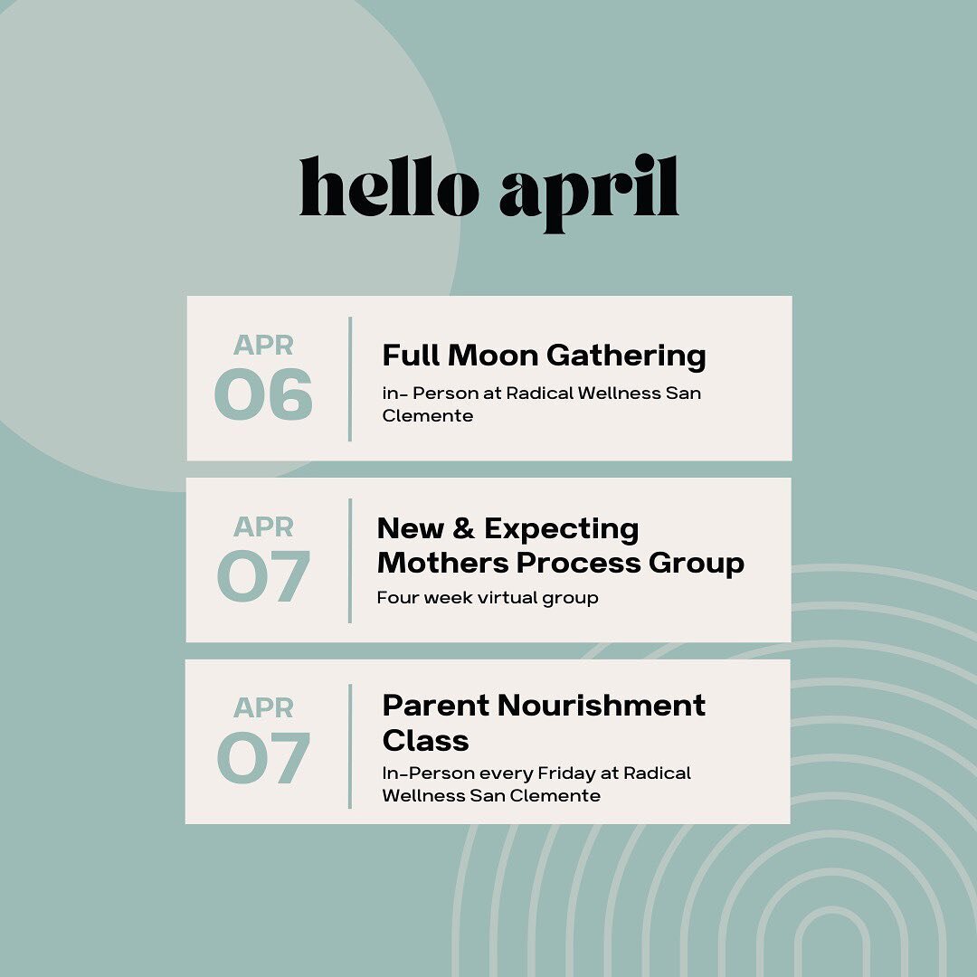 Happy April ✨ There&rsquo;s a lot going on at Radical Wellness this month and we&rsquo;d love for you to be a part of it! Three great opportunities happening this week alone. Find out more and sign up through the links in our profile 🌻
