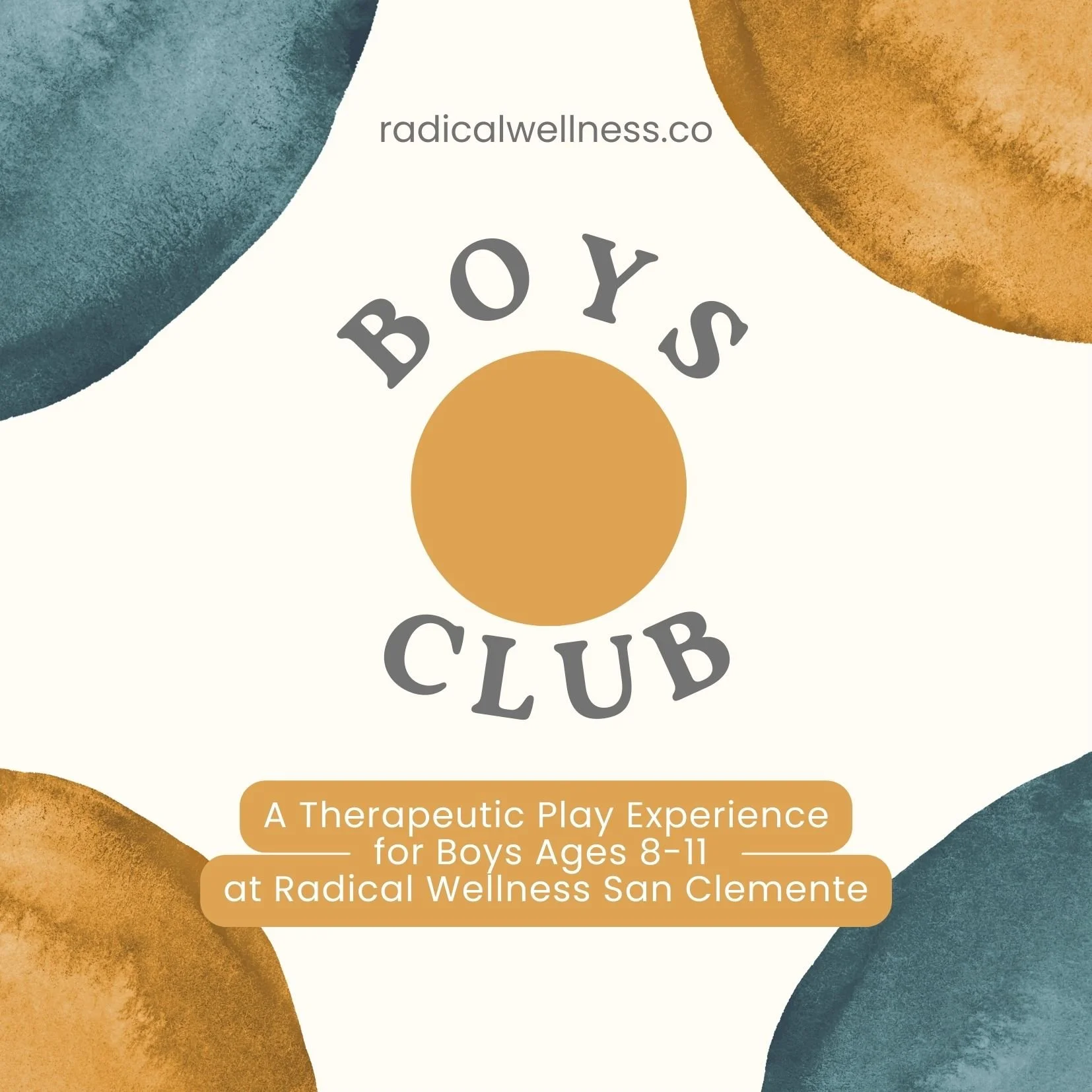 Boy's Club: A Therapeutic Play Experience 