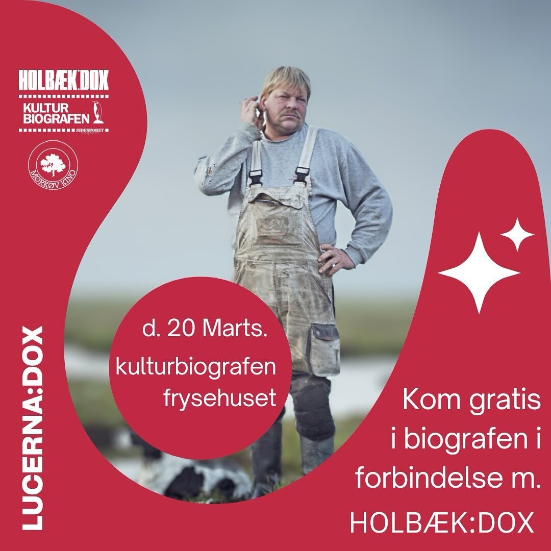 Vil du gratis med i biografen?💸

Fra d. 16.-24. marts bliver der i forbindelse med Festivalorganisationen, CPH:DOX, vist en r&aelig;kke dokumentarfilm m. foredrag m.m. i bl.a. henholdsvis Kulturbiografen Frysehuset og M&oslash;rk&oslash;v Kino.

Luc