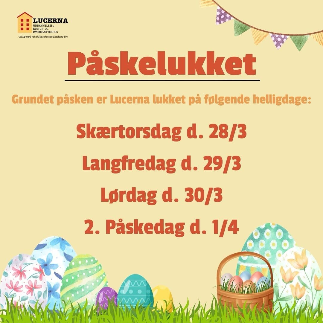 ✨ VI HOLDER P&Aring;SKELUKKET ✨ 
Vi &oslash;nsker alle nogle dejlige dage 🤩