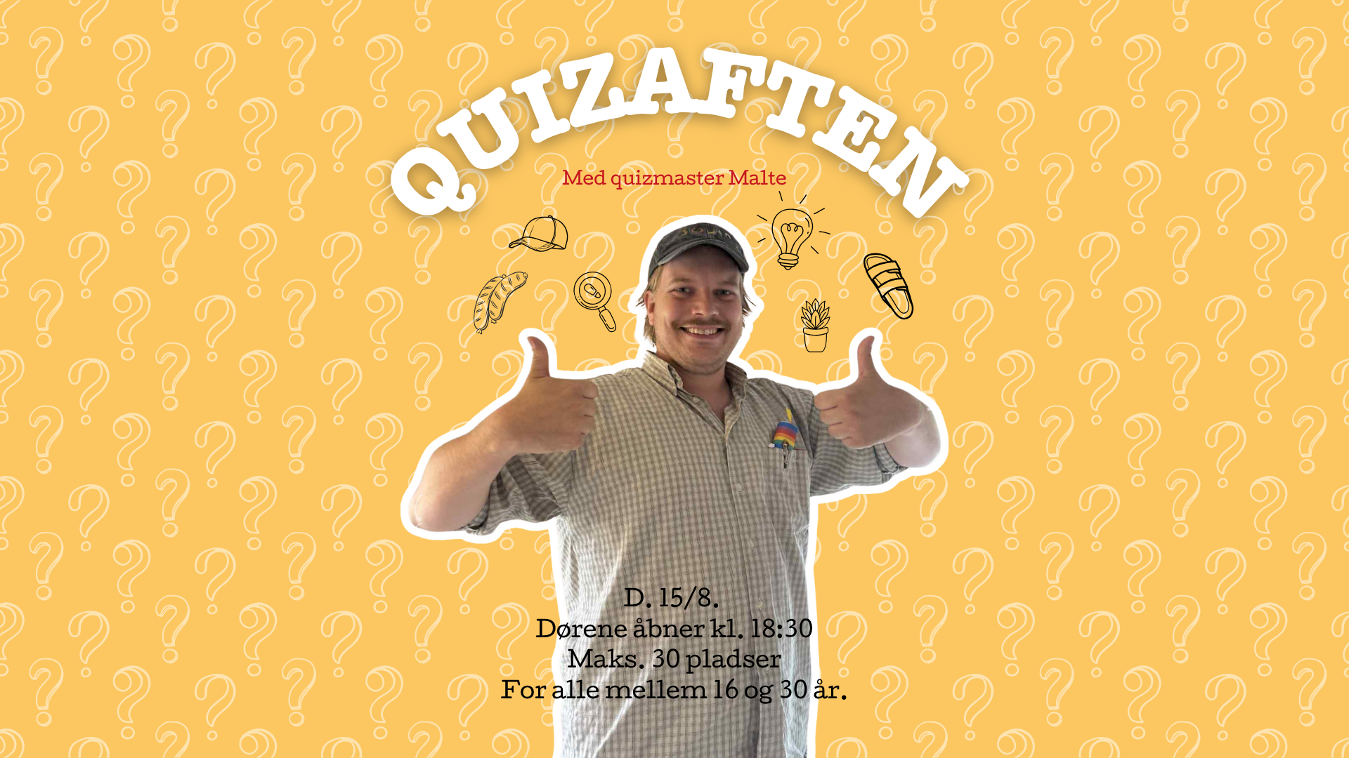 Quizaften med quizmaster Malte