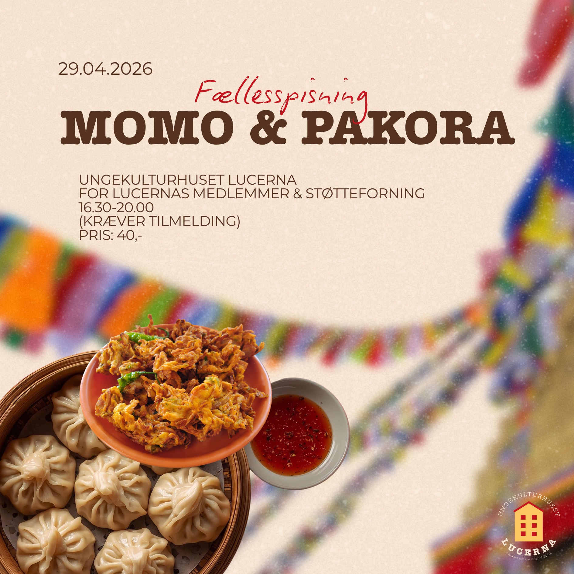 Fællesspisning: Momo & pakora