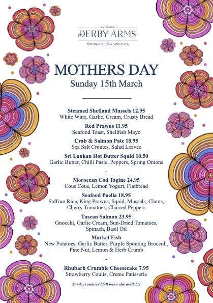 Mothers Day Menu