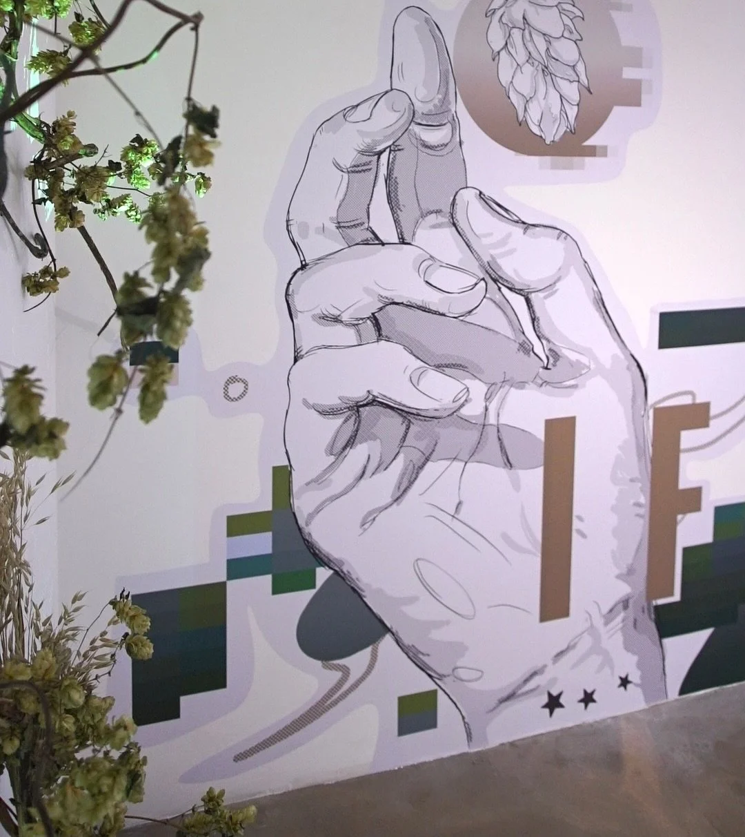 @trench.one &amp; @elphone for @innisandgunn at @custom_lane 

Large scale illustration work installed by @easternexhibit 

#illustration #productionlife #edinburgh