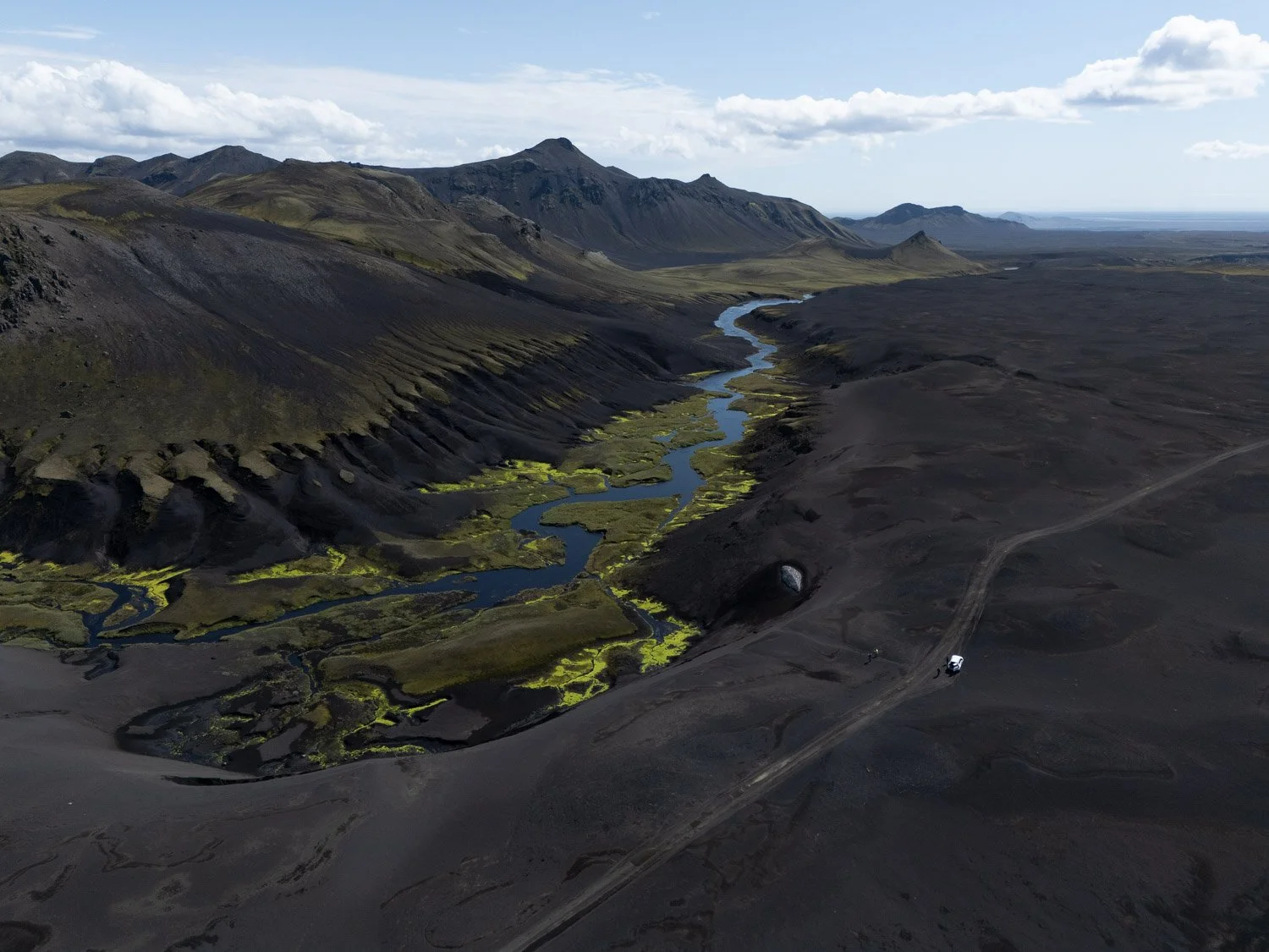 highlands of iceland photography workshop andrea livieri drone panorama shot 3