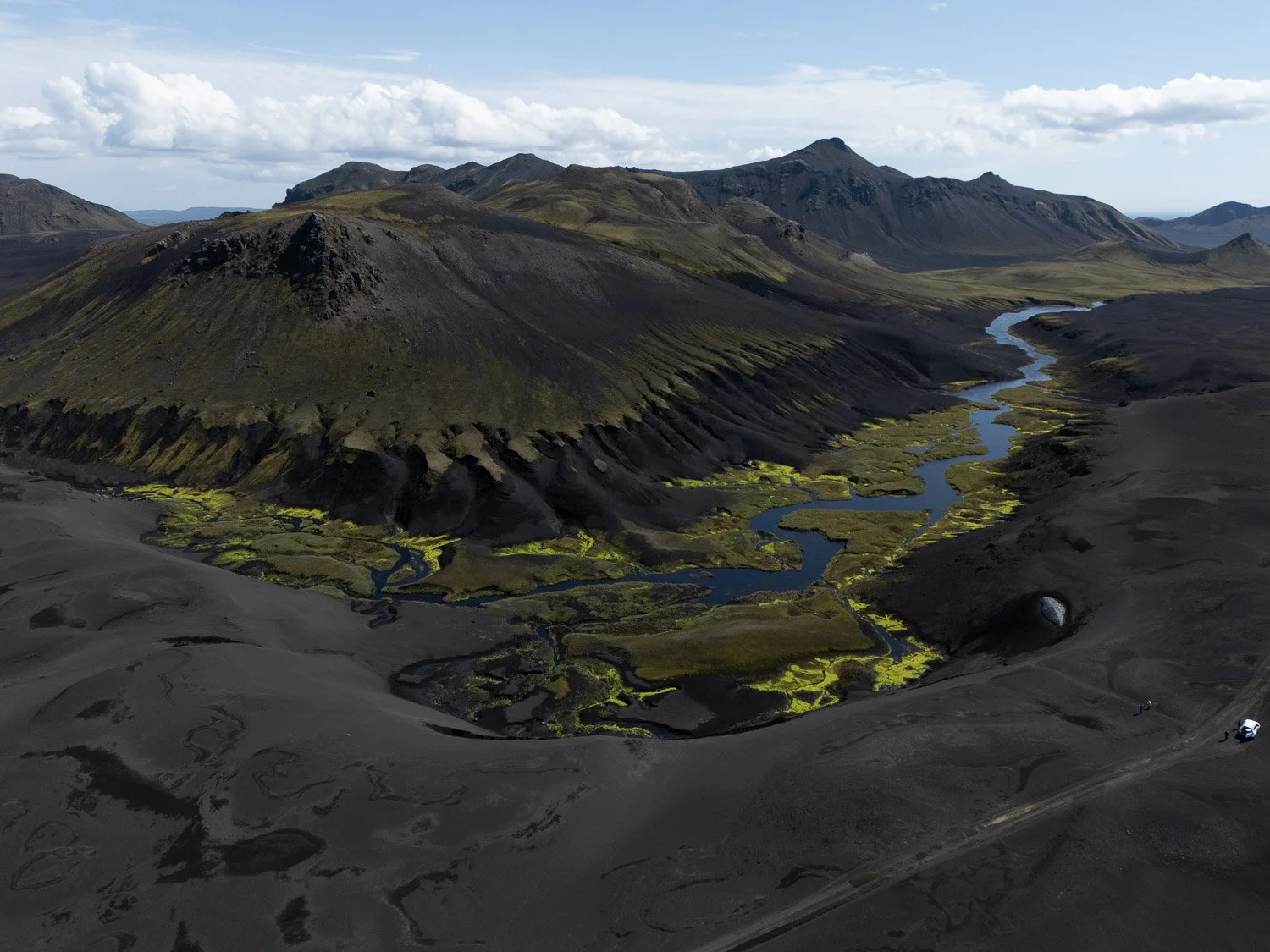 highlands of iceland photography workshop andrea livieri drone panorama shot 2