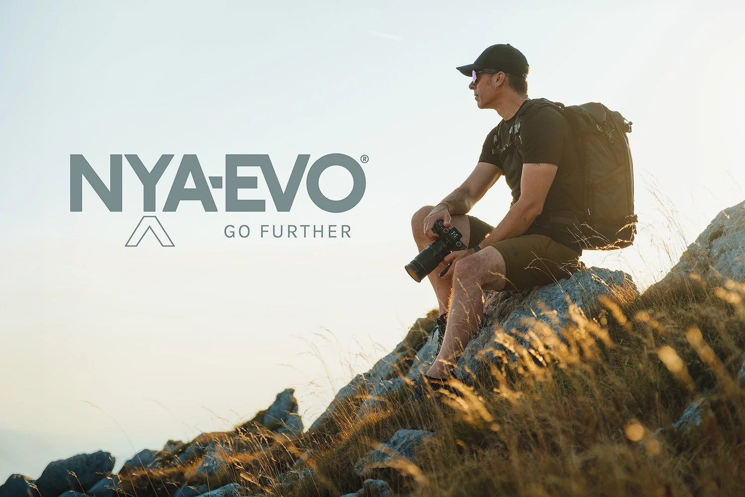 Andrea Livieri carrying the NYA-EVO FJORD 60-C camera backpack outdoors ambassador