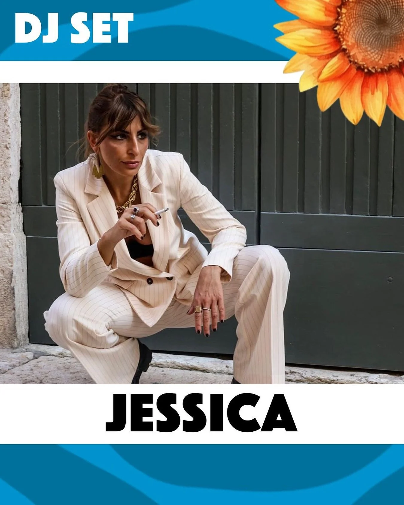 🔥 Jessica 🔥

Finite le band, non finisce la festa. Come avremmo mai potuto? 🎉

&Egrave; il momento di Jessica, con un set che intreccia deep house, afro, soul e funky: minimale ma intenso, pensato per ballare e viaggiare con la mente e chiudere co