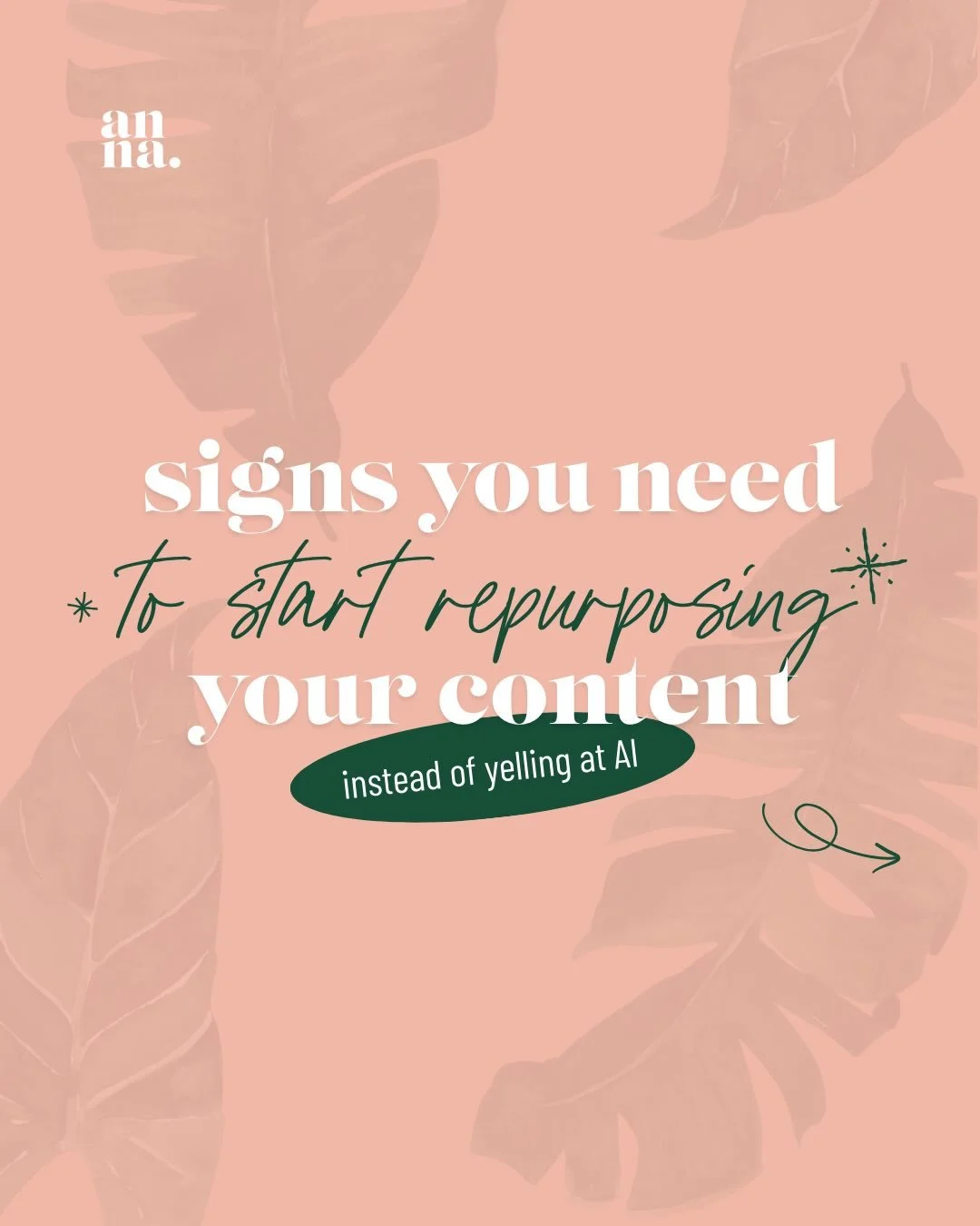 Let&rsquo;s have a tiny intervention about ChatGPT for a sec. 😅

I see so many biz owners doing this cycle over and over again 👇

Open ChatGPT 🤓 &ldquo;Give me 30 content ideas&rdquo; 😤 Copy/paste 🤥 Edit 🫠 Tell it to sound more like you 🤬 Stil