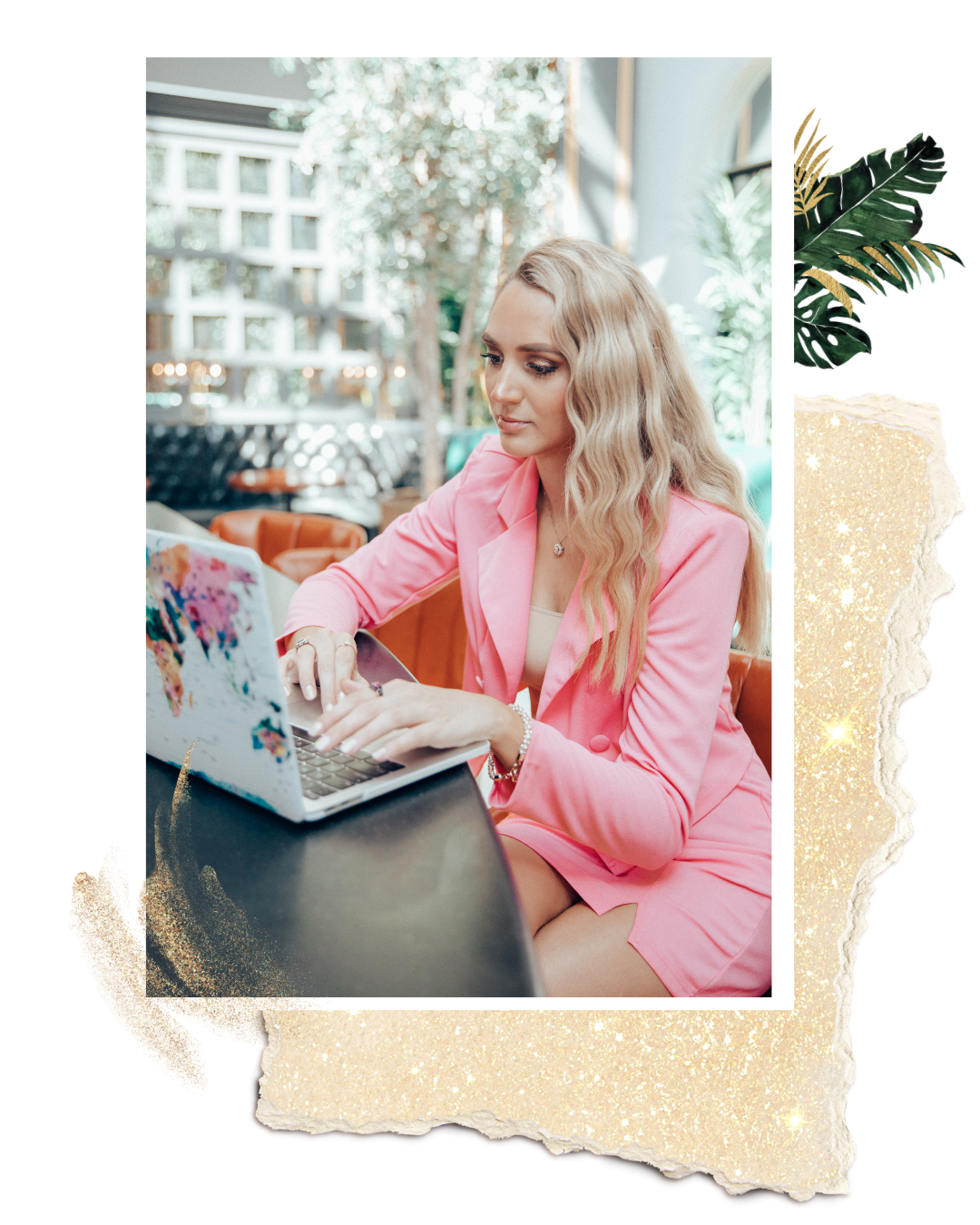 Anna Schild, a content repurposing strategist, feminine brand photo