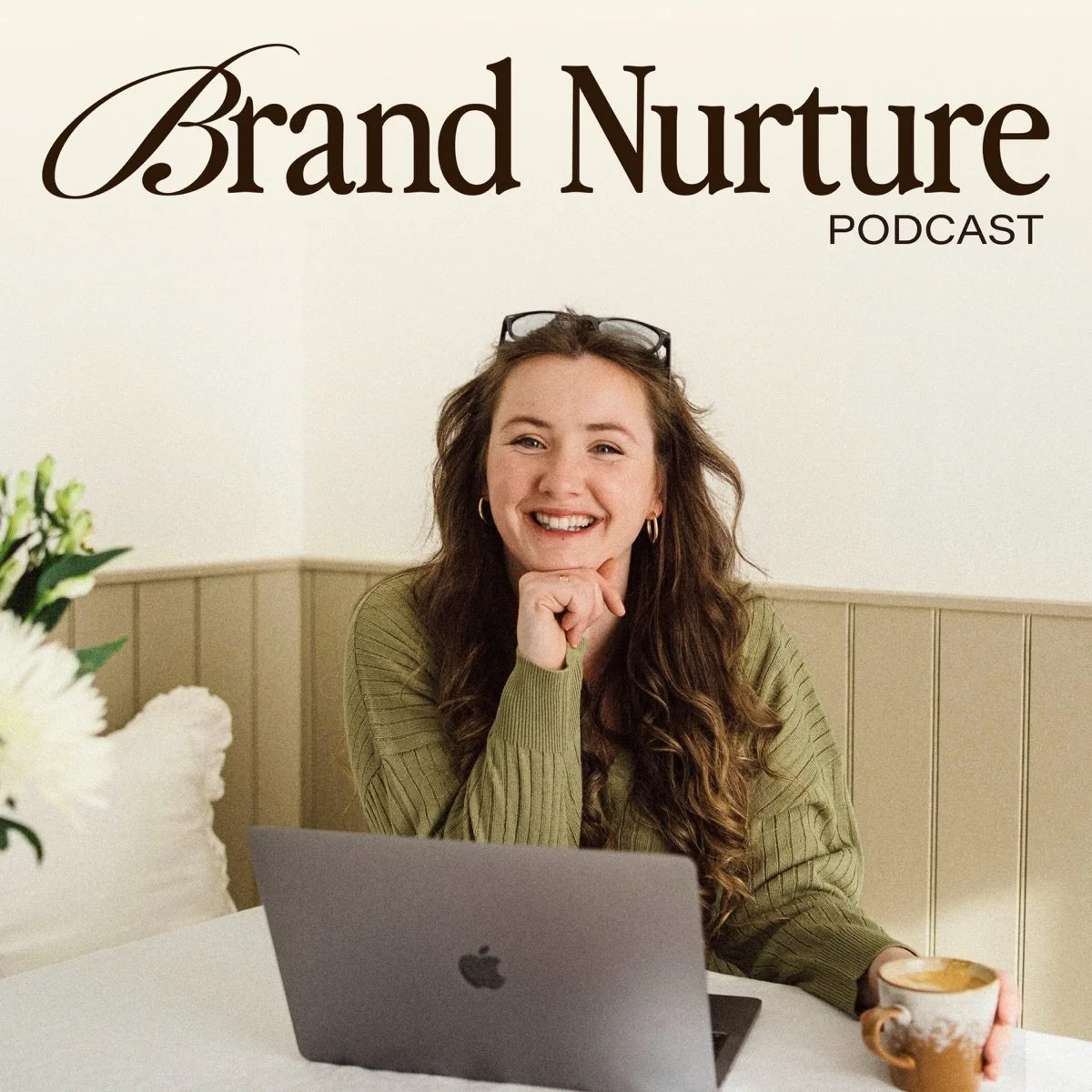 podcast art for Brand Nurture, a show for female entrepreneurs where Anna Schild was a podcast guest