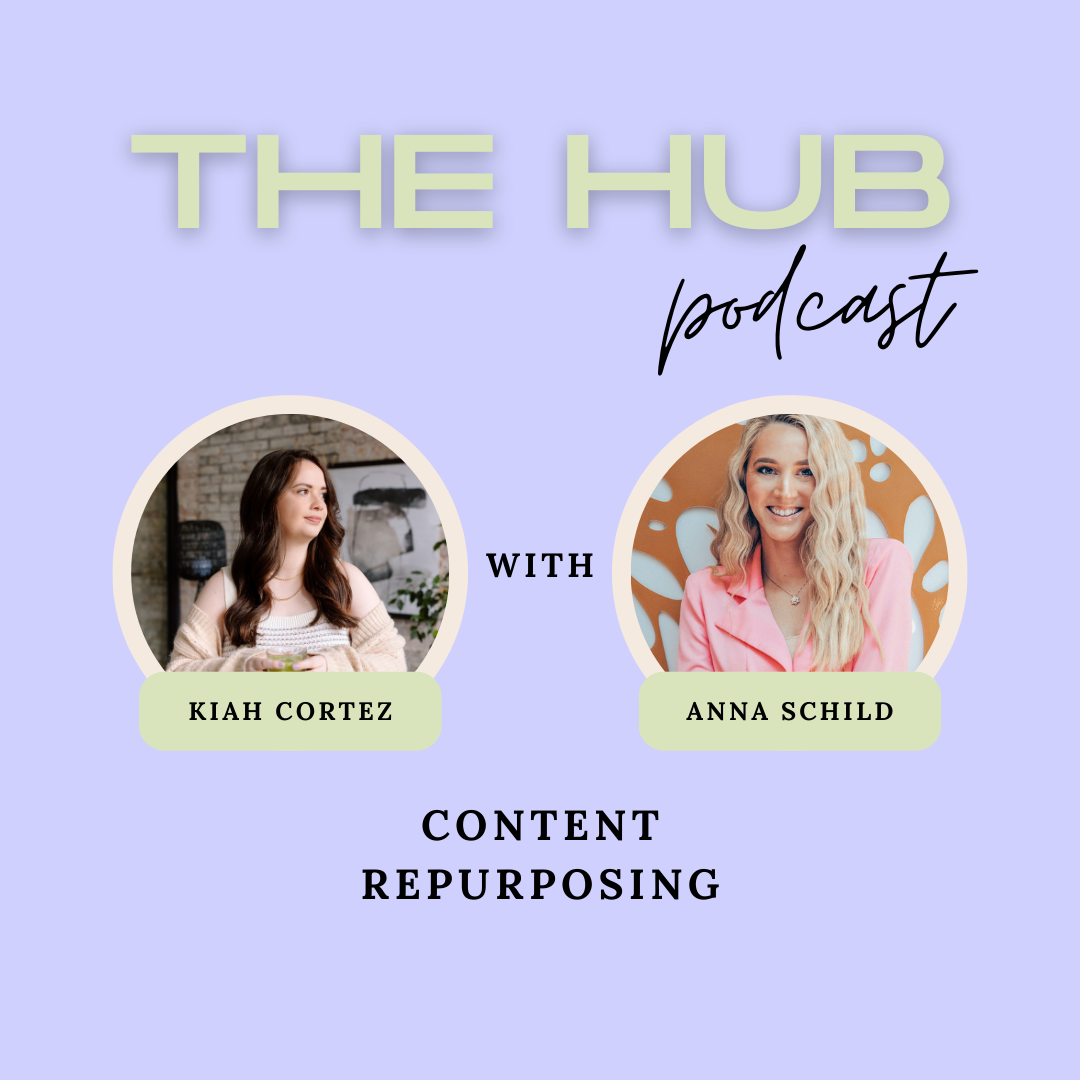 podcast art for The Hub, a show for female entrepreneurs where Anna Schild was a podcast guest
