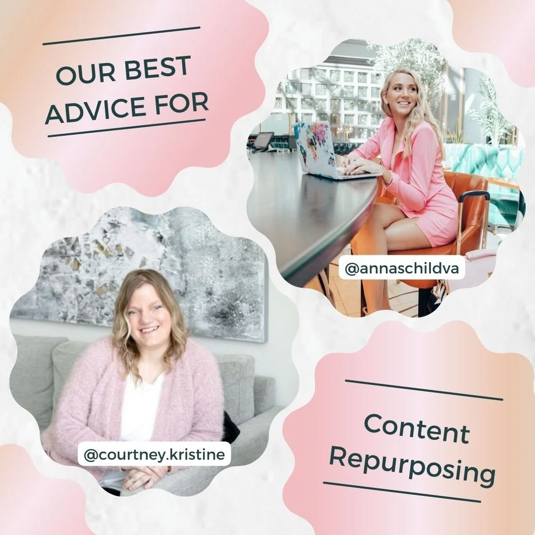 Our Best Advice for Content Repurposing, an Instagram Live interview with Anna Schild