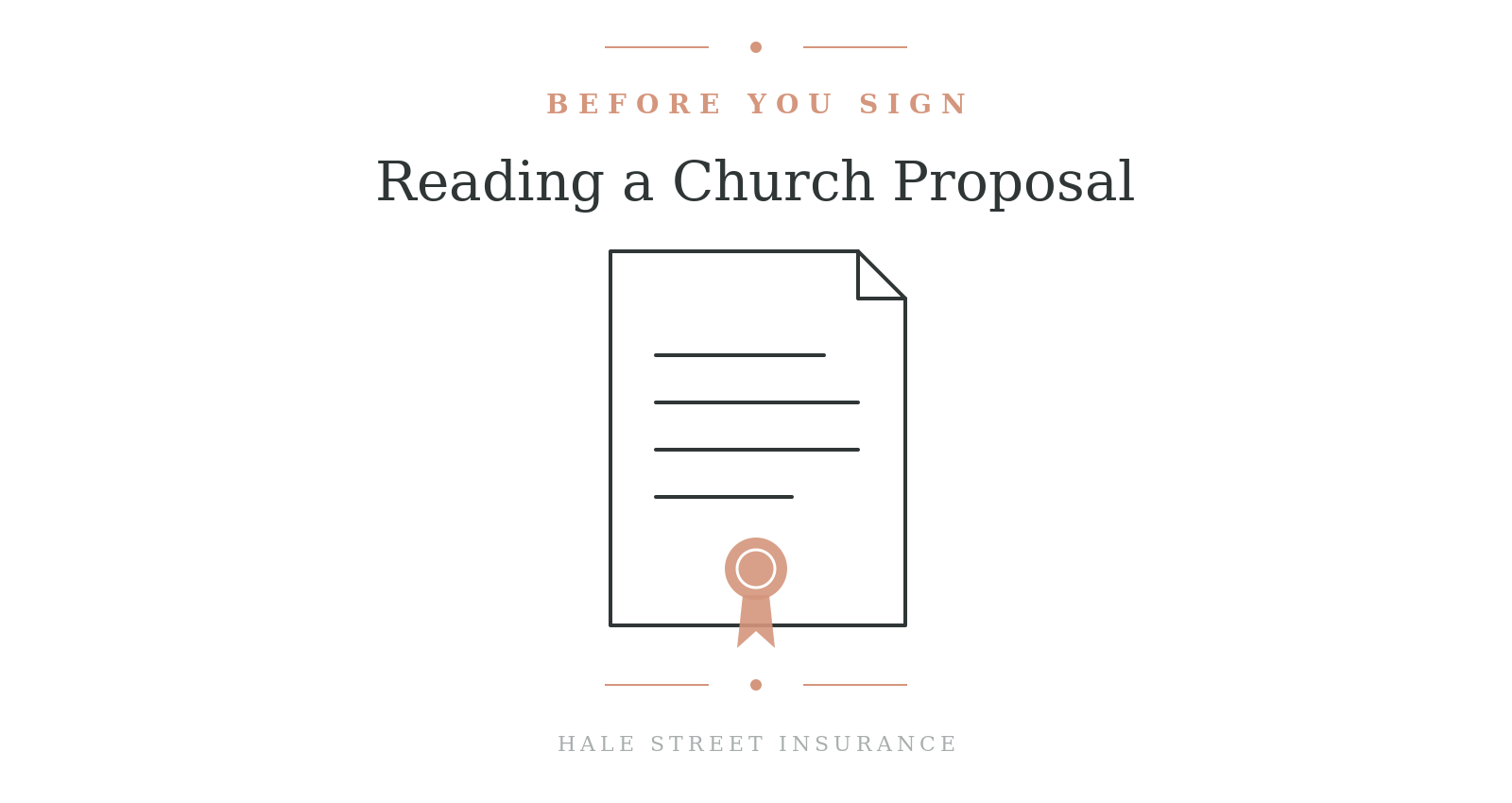 How to Read a Church Insurance Proposal Before You Sign