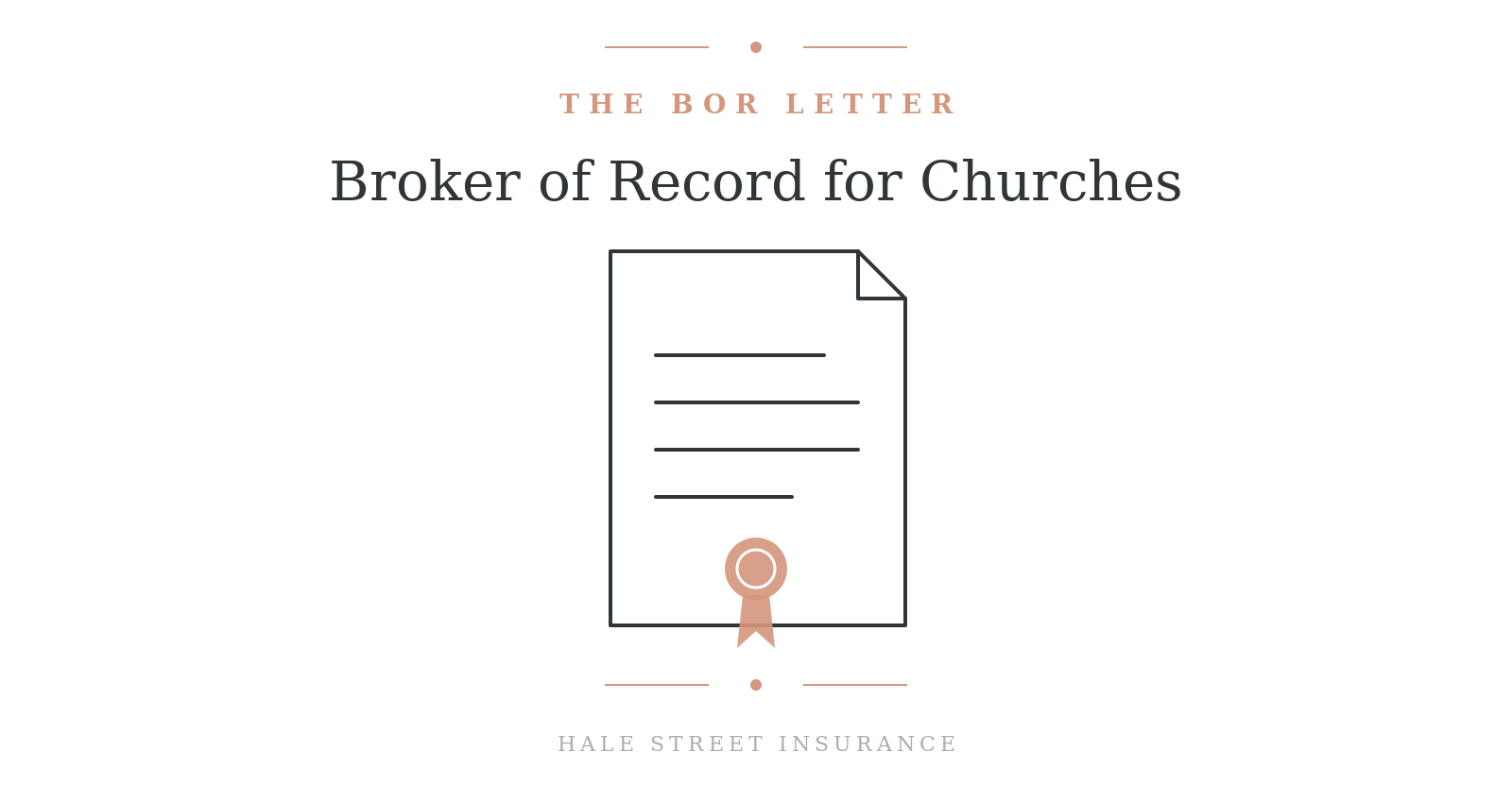 What Is a Broker of Record Letter for Church Insurance (and When to Use One)