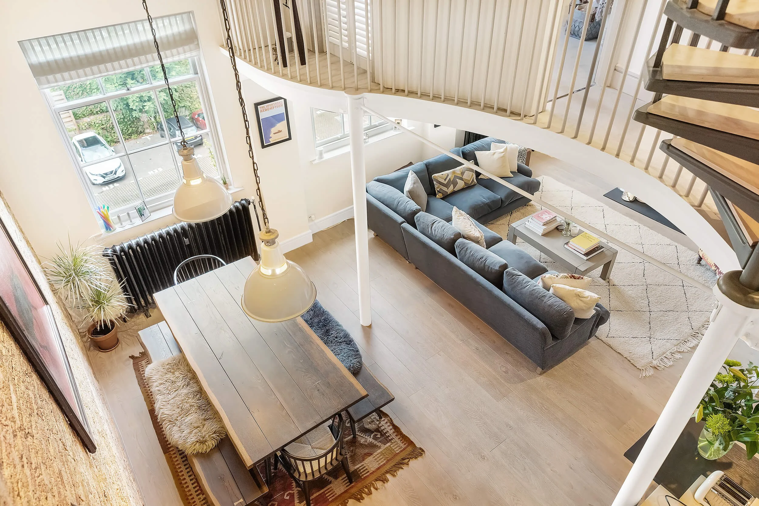 Reception room in London — professional property photography by Breeze Photo