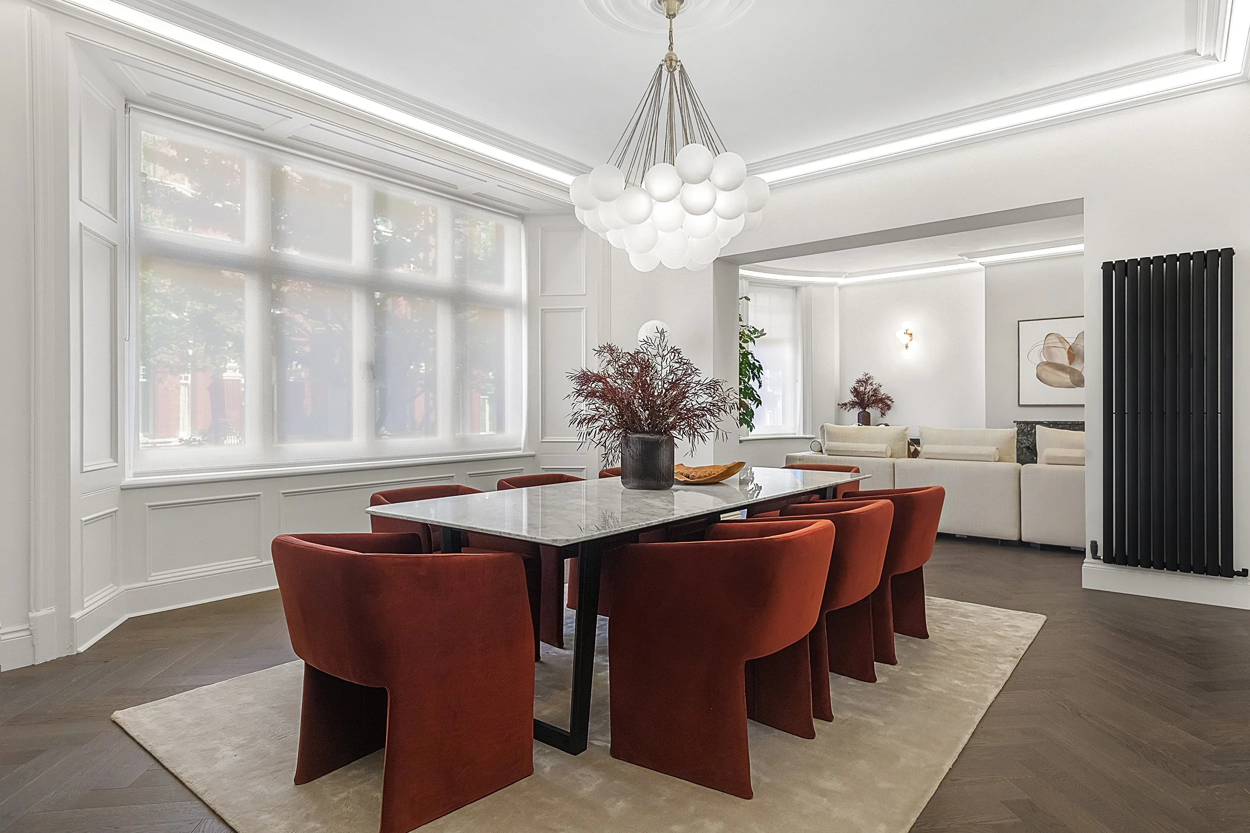 Reception room in London — professional property photography by Breeze Photo