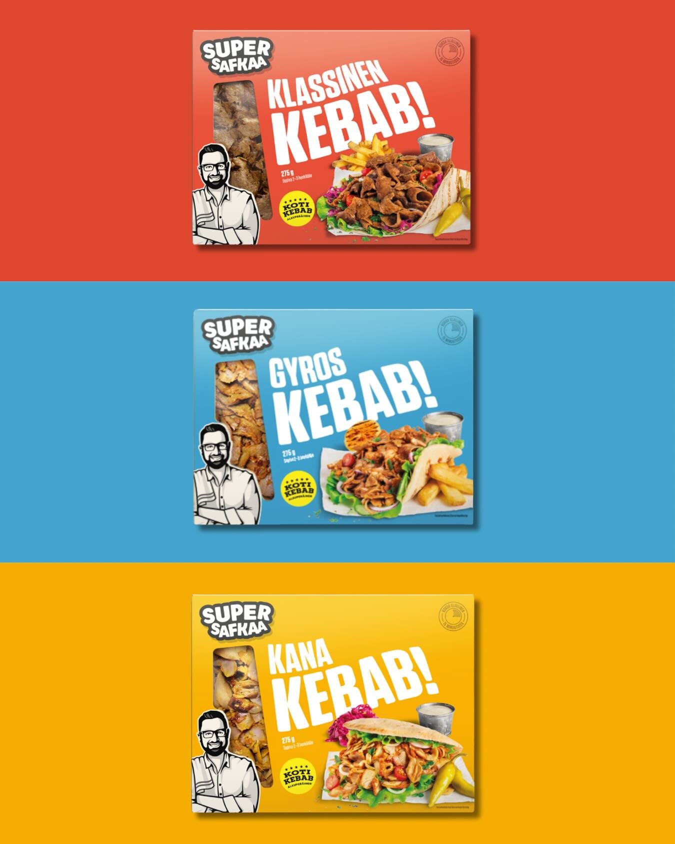 Meid&auml;n rakastetut kebabimme 💛 Jokainen on ihana omalla tavallaan! Mik&auml; kebab on sinun suosikkisi? 😍