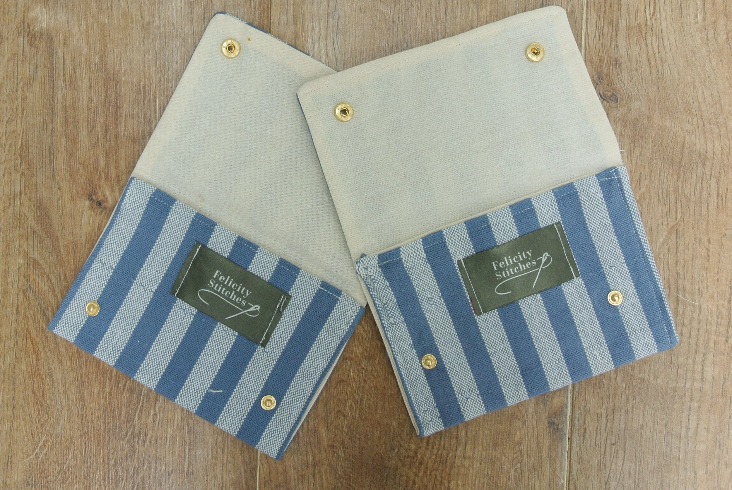 Handwoven Stripe Folding Pouch