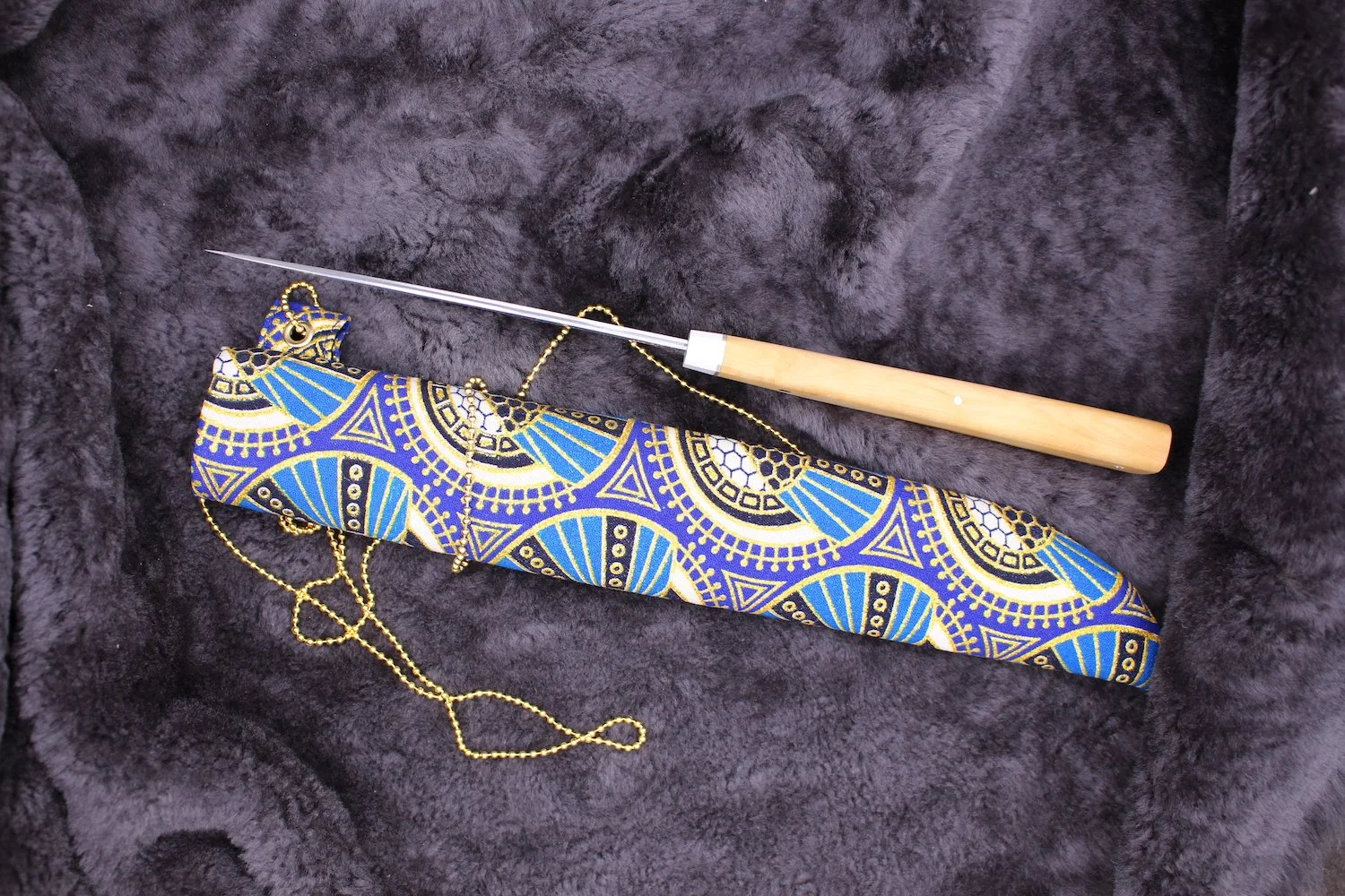 handmade knife by pola malandain suminagashi et buis plume 2.JPG