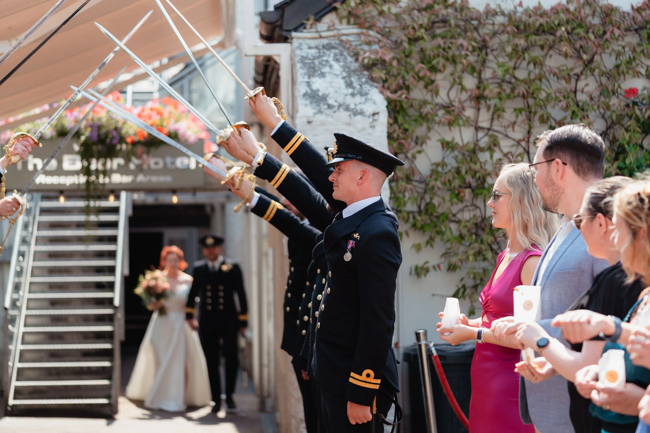 Royal Navy arch of swords