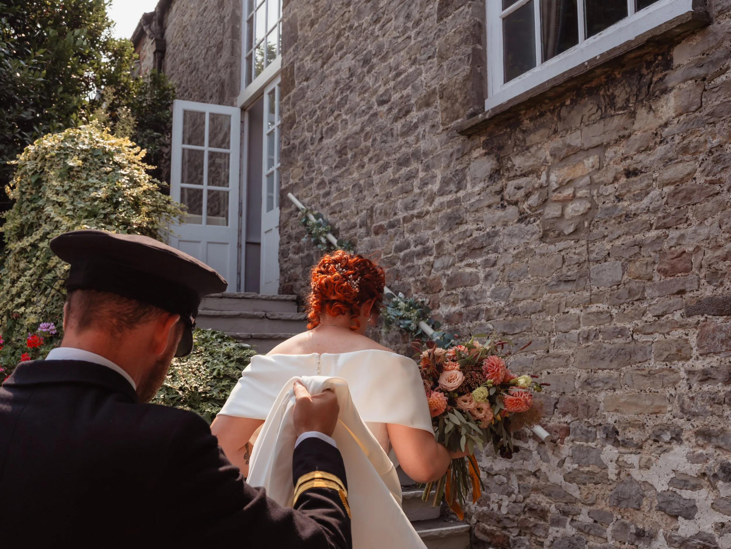  Couple portraits at The Bear Hotel Cowbridge