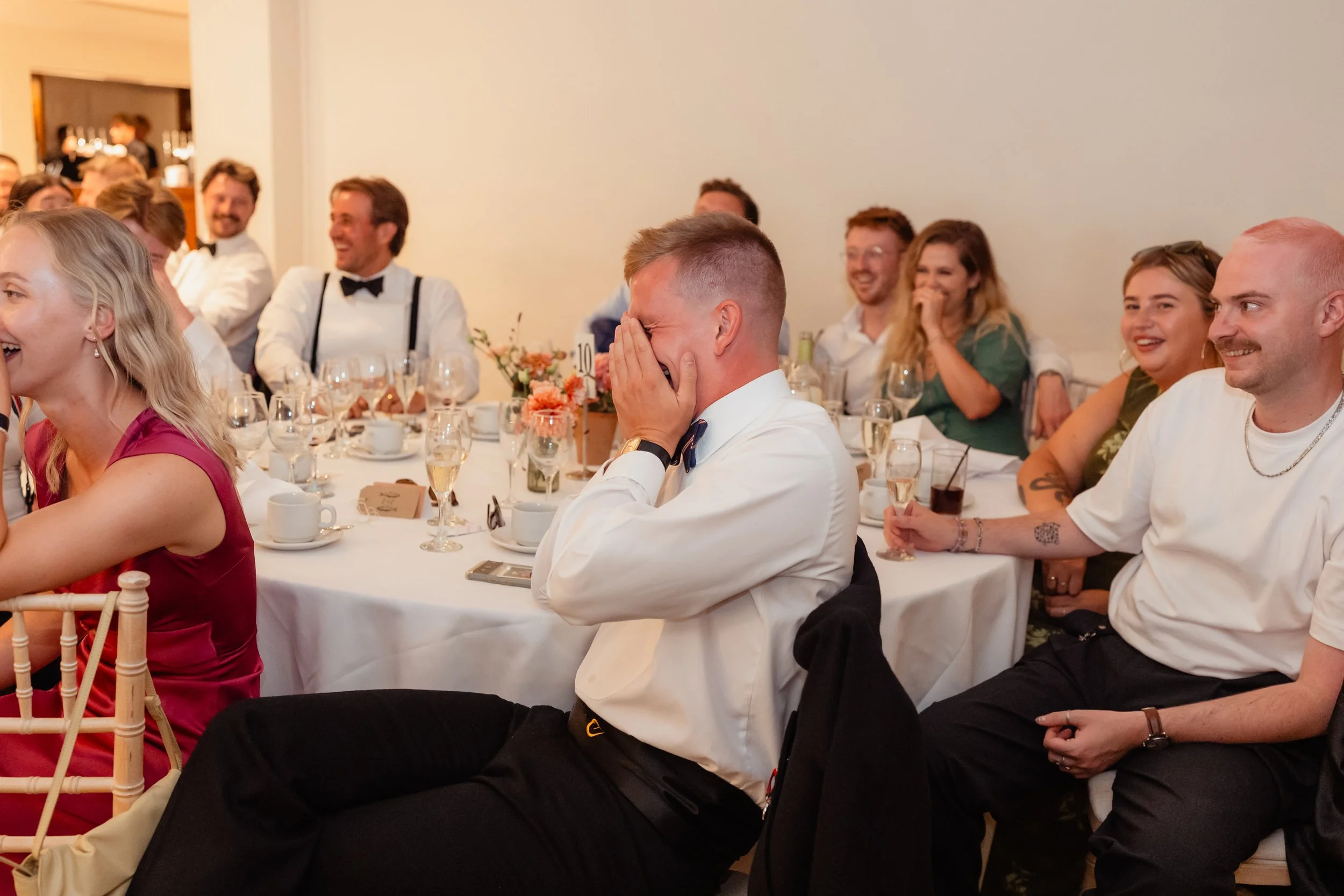 wedding speech reaction