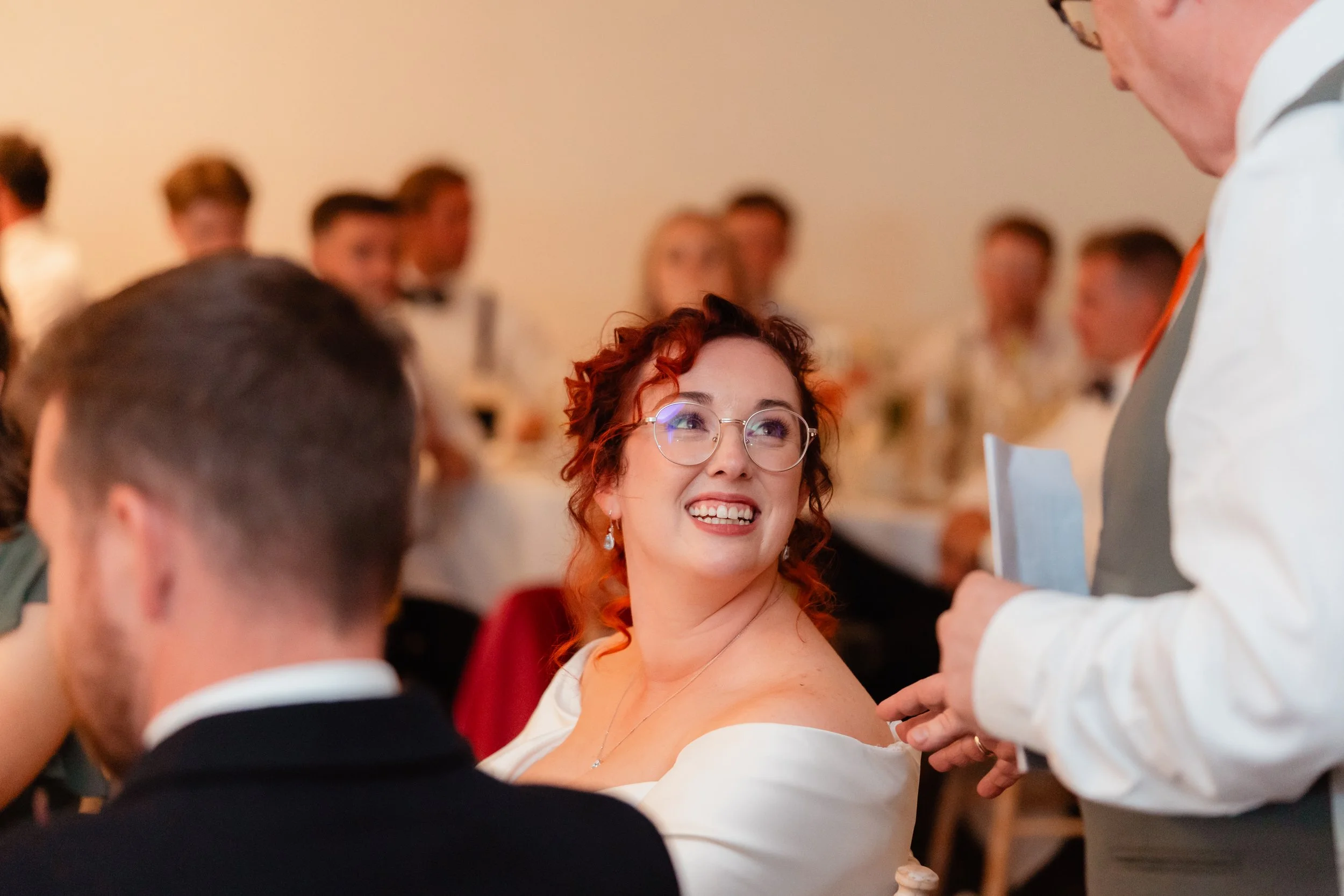 Bride speeches reaction