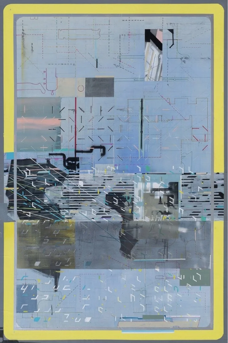 De-construction VII
183 x 122 cm,
Acrylic, Graphite, Ink on Canvas,
2022
