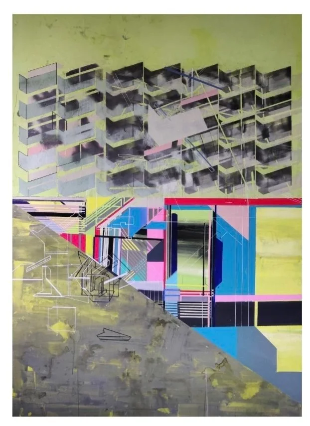 Industrial Reflection,
48 x 72 inches,
Acrylic on Canvas,
2021
