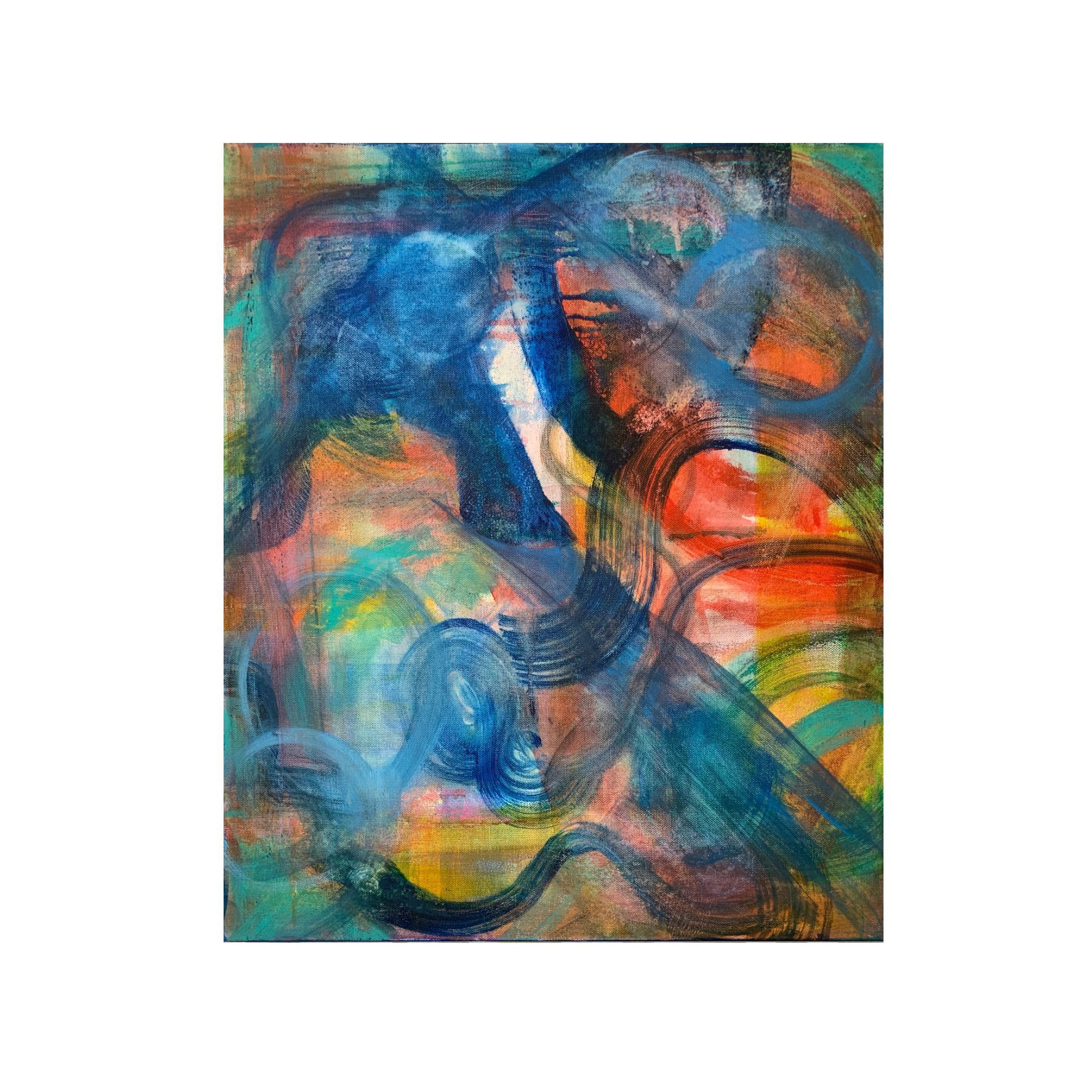 Harmony, 2025,
24 x 20 inches,
Acrylic on canvas,
Artist: Linda DeRosa