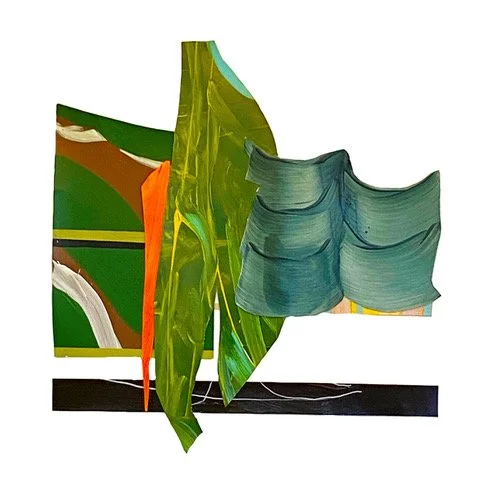 Floating Colors Collection No.7,
27 1/2 x 27 1/2 inches,
Acrylic on paper, Assembled paintings,
2021