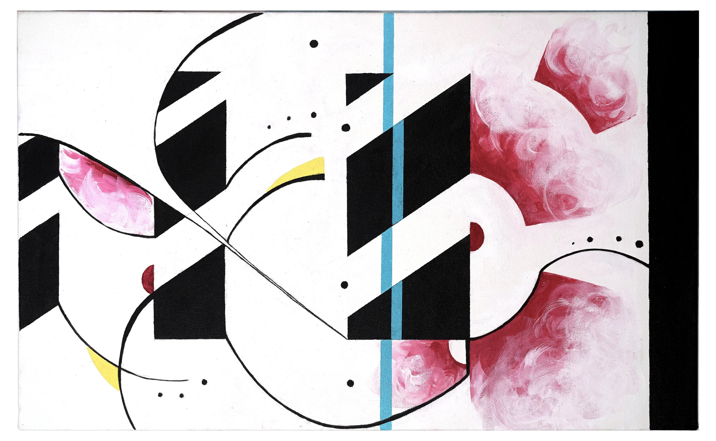 Untitled,
15 3/4 x 25 1/2 inches,
Acrylic on Canvas,
2021