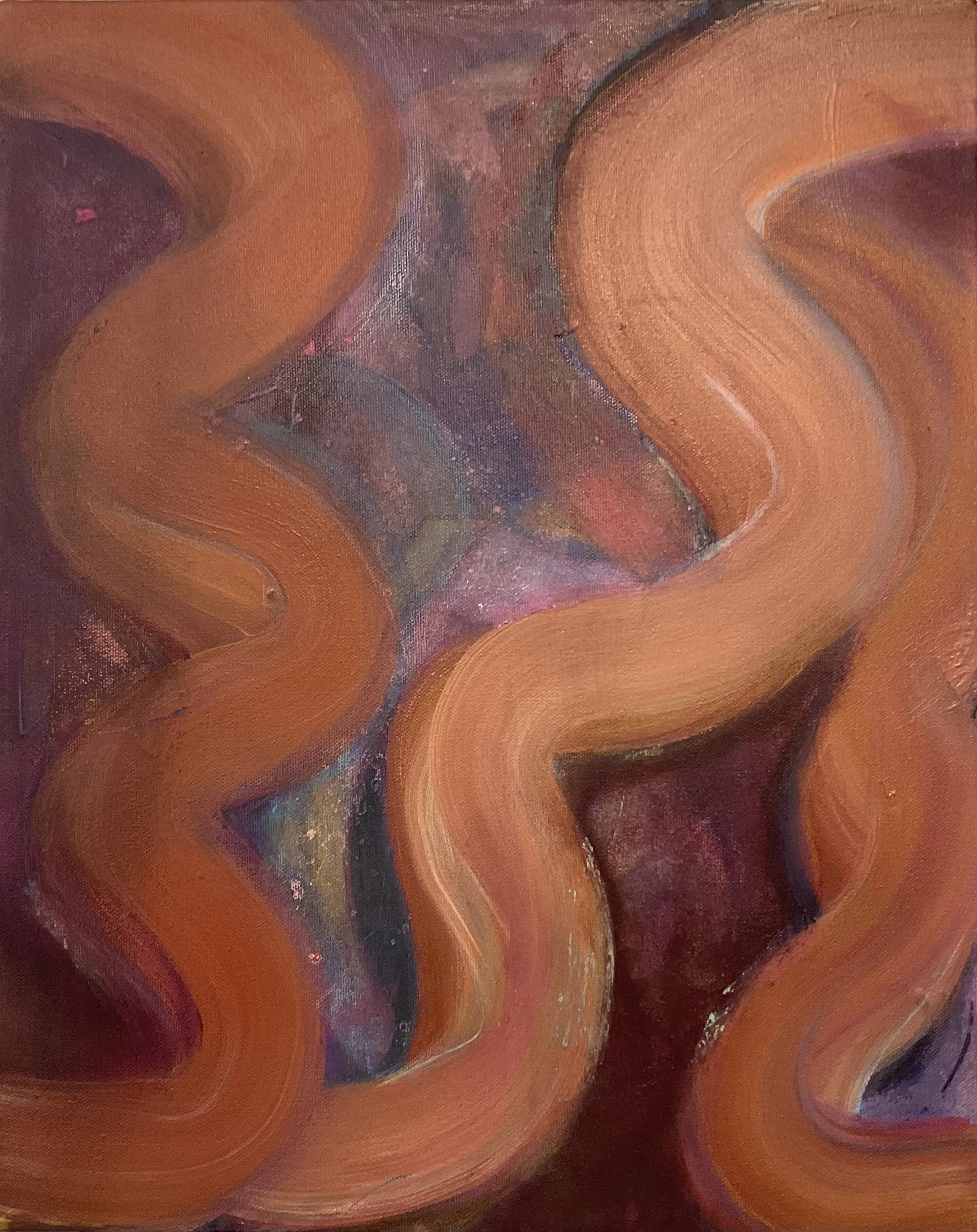 Michelle Martinez,
Transient, 2026,
20 inches x 16 inches,
Acrylic, pastel on canvas