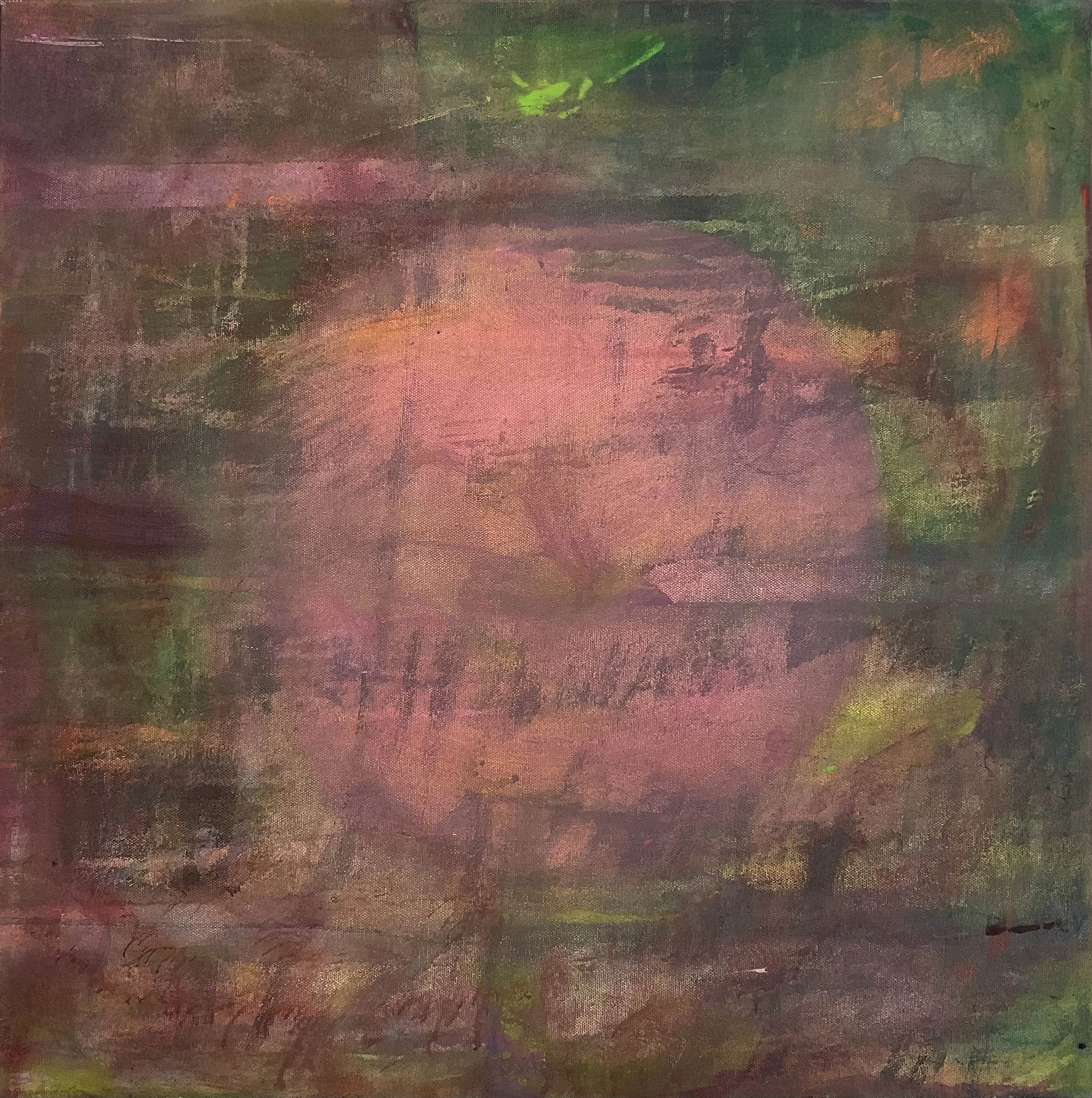 Michelle Martinez,
Fern, 2026,
24 inches x 24 inches,
Acrylic, pastel on canvas