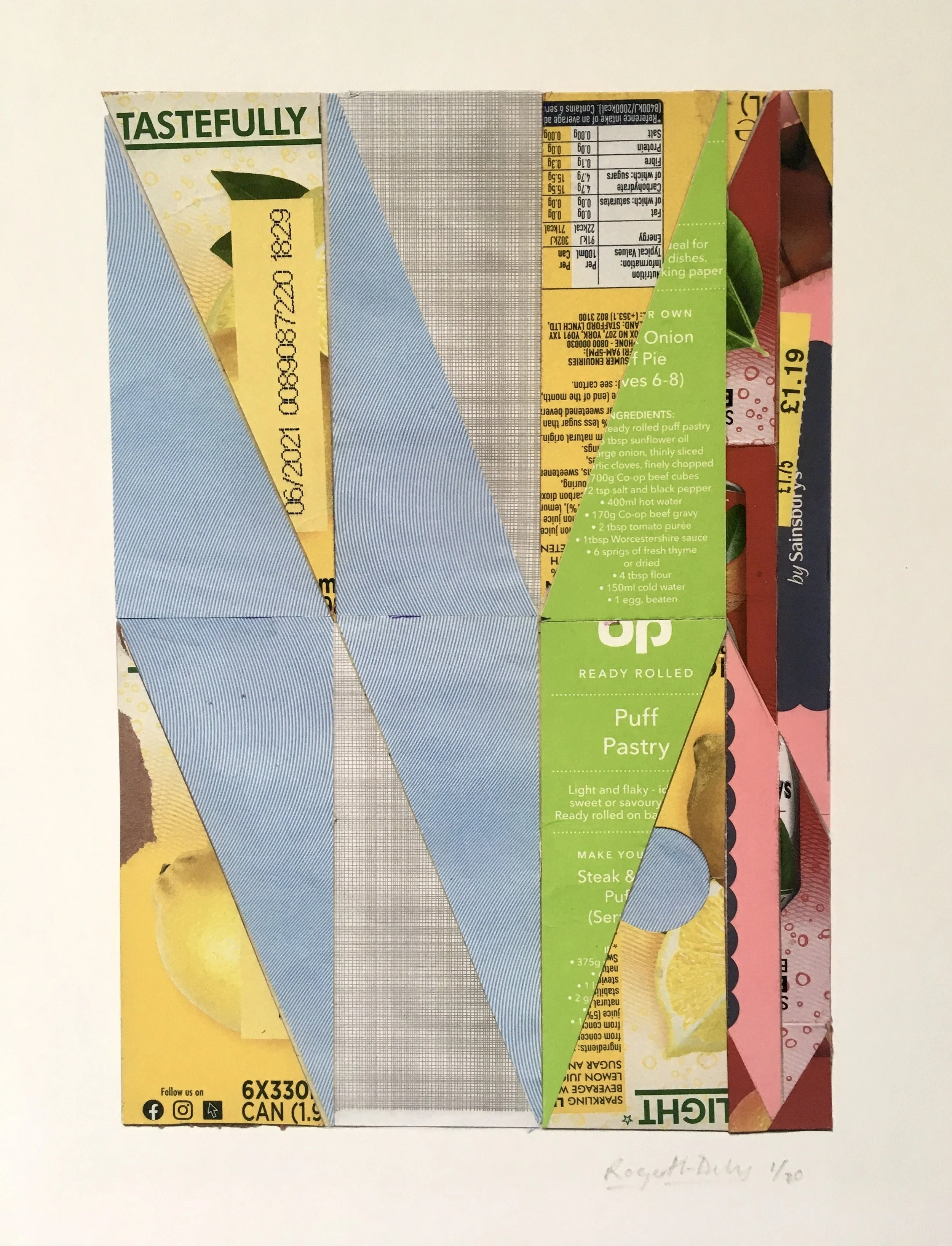 Tastefully Reduced,
16 1/2 x 11 1/2 inches,
Giclée print on Museum Heritage Paper,
20 print series,
2020