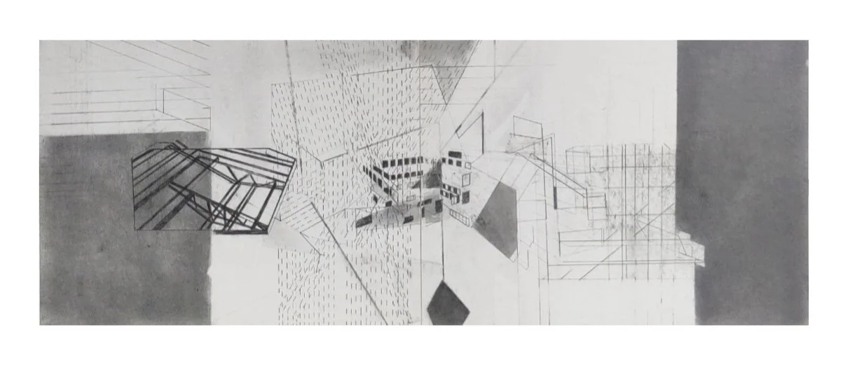 Empty Land,
22 x 70 CM,
Graphite, charcoal on Fabriano Paper,
Diptych 2020