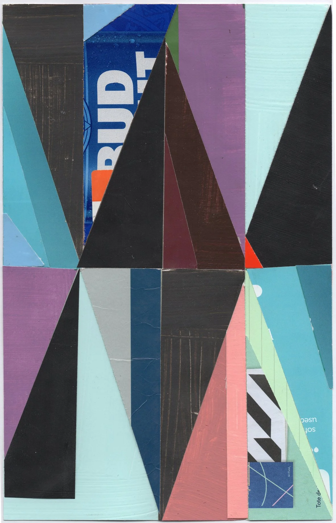 Diamond Bud,
9 4/5 x 6 3/10 inches,
Mixed Media on Archival Card,
2020