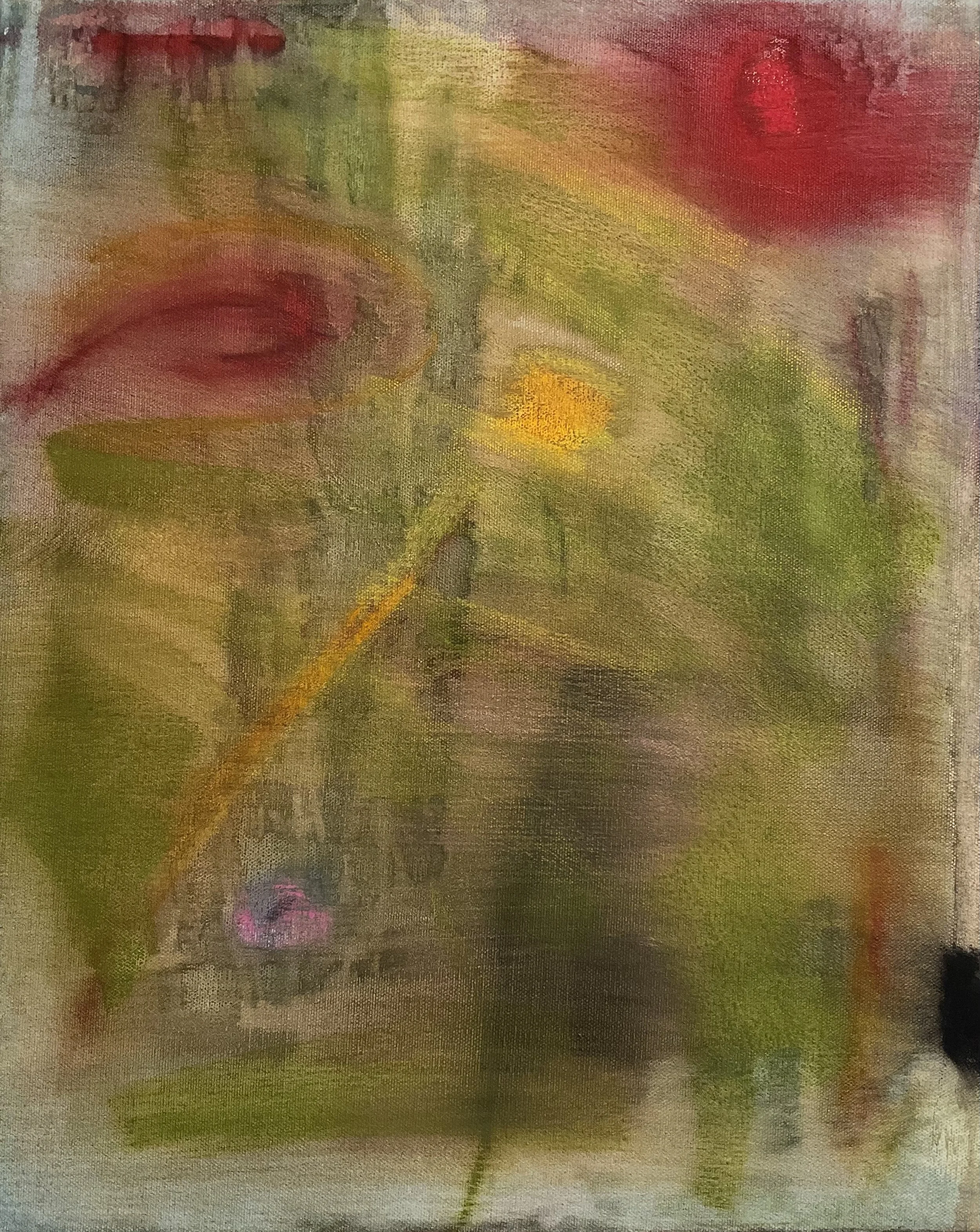 Michelle Martinez,
Untitled, 2026,
20 inches x 16 inches
Acrylic, pastel, pencil on canvas
