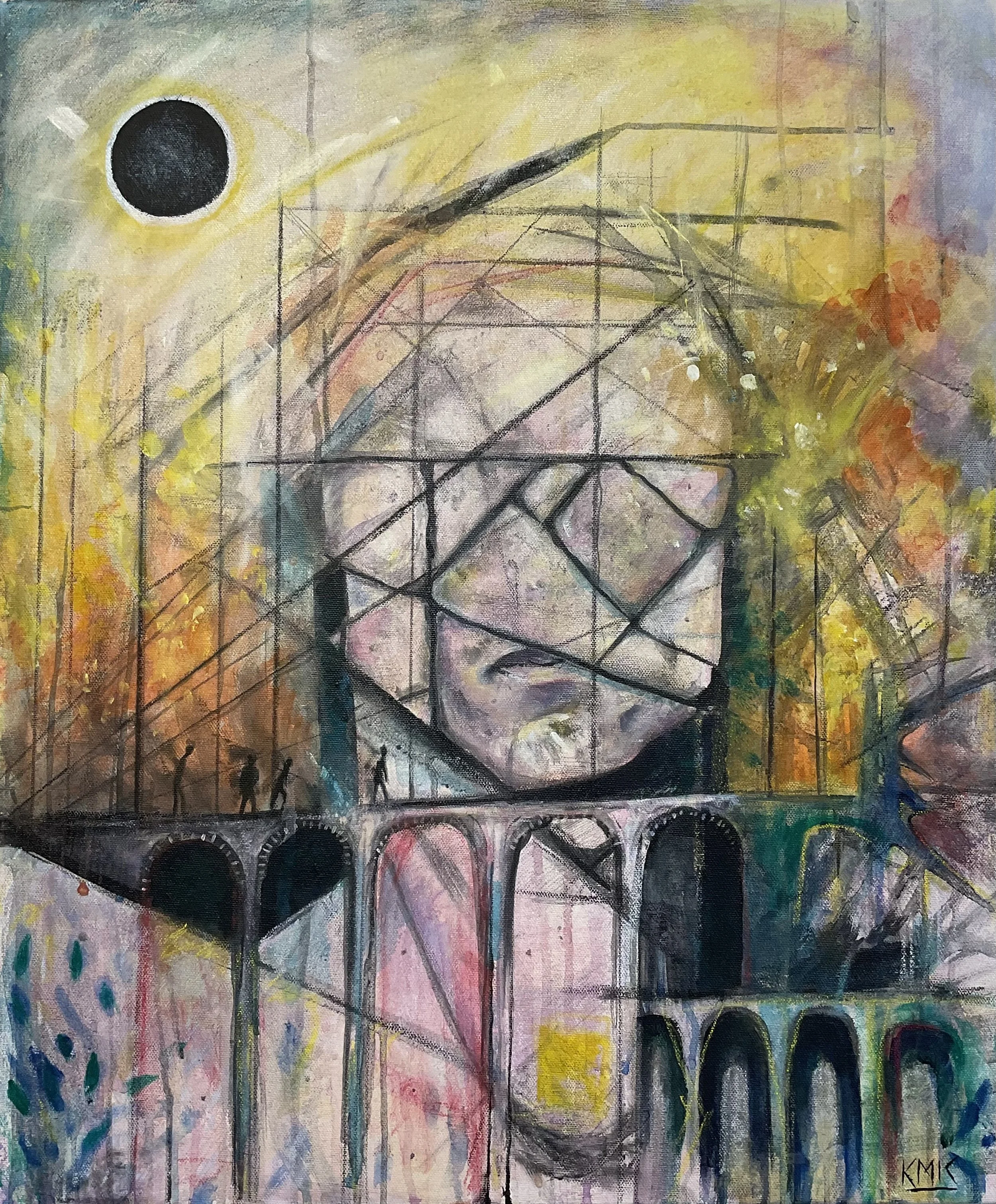 Keilee Caltagirone,
If you could show me anywhere better, 2026
24 inches x 20 inches,
Acrylic, charcoal on canvas