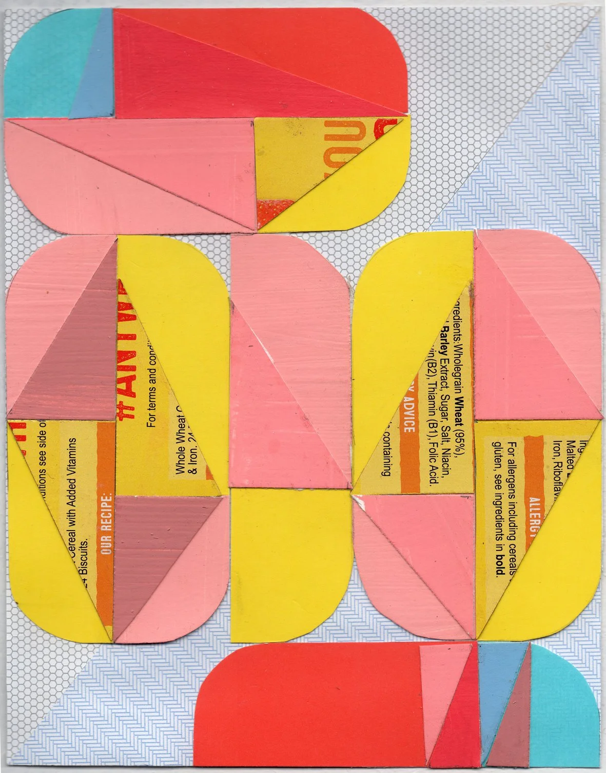 Sardine Breakfast,
8 x 6 3/10 inches,
Mixed Media on Archival Card,
2020