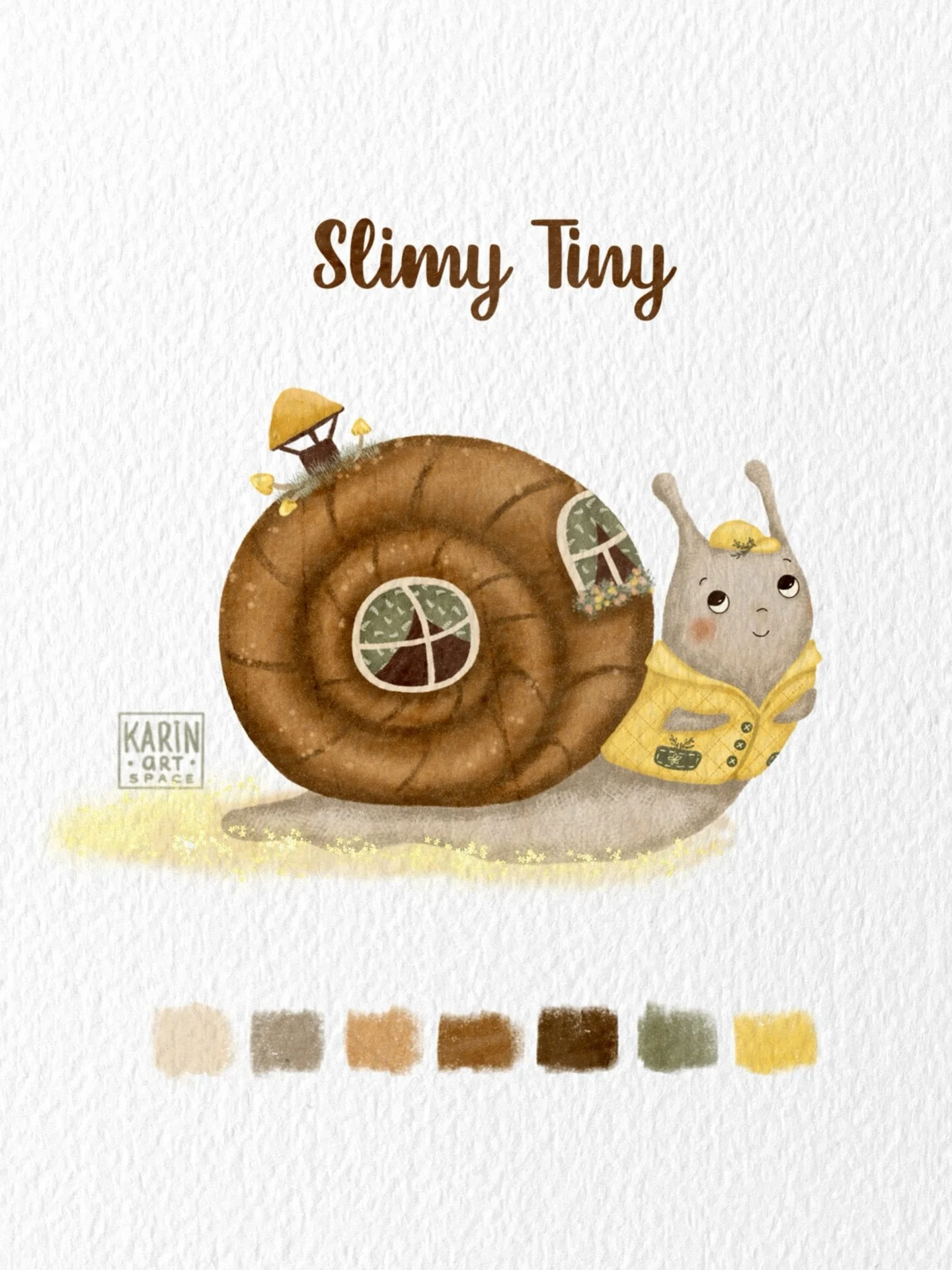 🐌 Meet Slimy Tiny - the main character of the children&rsquo;s book I&rsquo;m currently illustrating!✨
He&rsquo;s a curious, kind little snail who&rsquo;s about to go on magical adventures in the garden. I&rsquo;m so honored to be illustrating the s