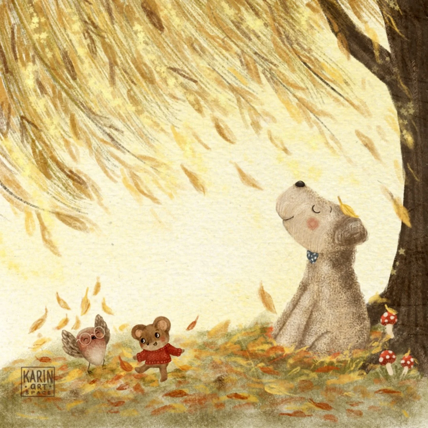 🍂 Are you more of the quiet one who loves to sit and watch the leaves fall&hellip; or the one jumping right into them? 🤭🍁 

While I&rsquo;m definitely from the first team, my kids are proudly in the jumping one &mdash; trying to leap into every le