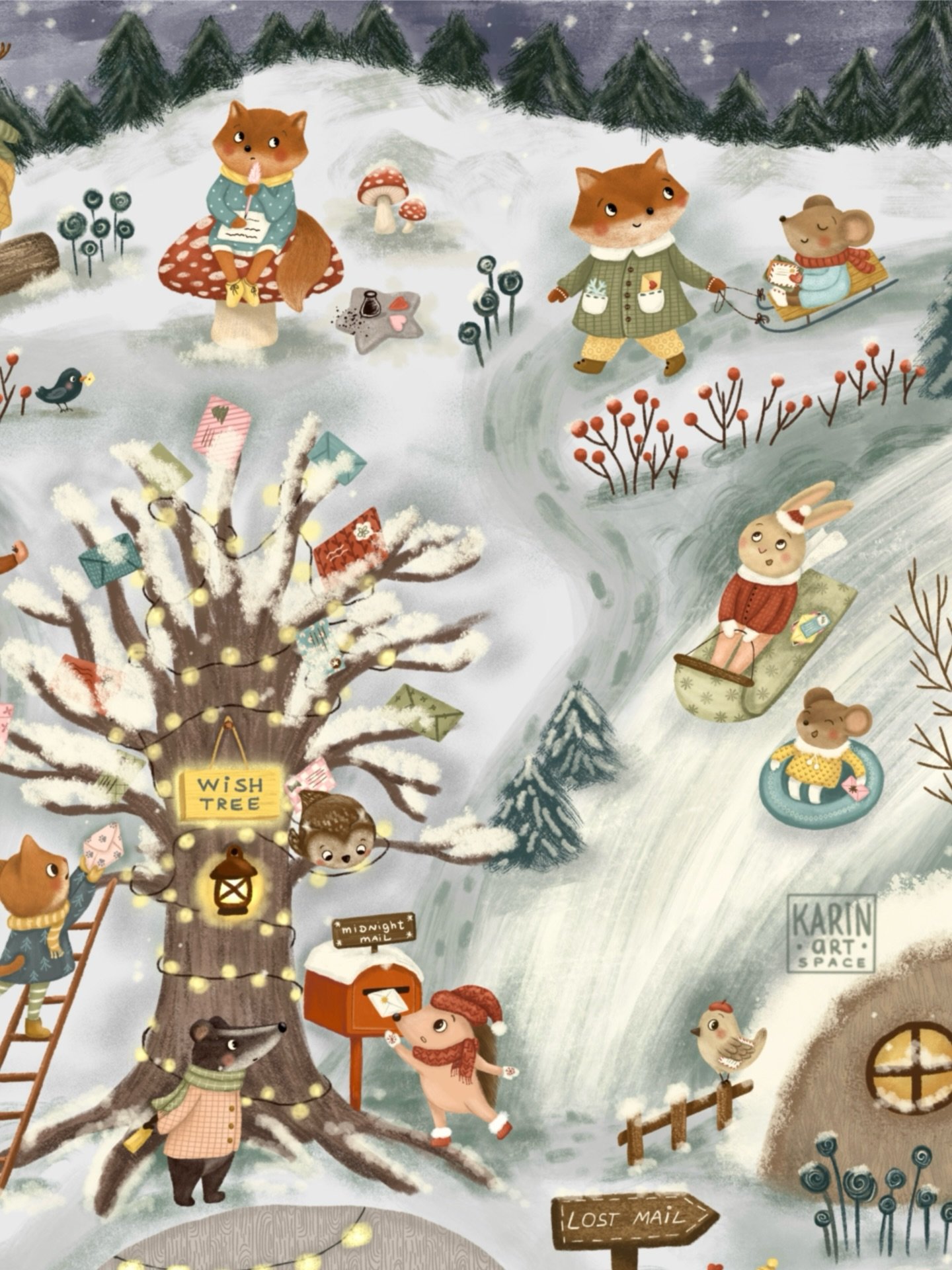 🧩 I&rsquo;m so excited to finally share my latest collaboration with @onceuponapuzzle ✨

This is &ldquo;Midnight Mail&rdquo; &mdash; a 500-piece winter puzzle filled with tiny stories, hidden surprises and all the cozy magic of a snowy night ❄️💌

T