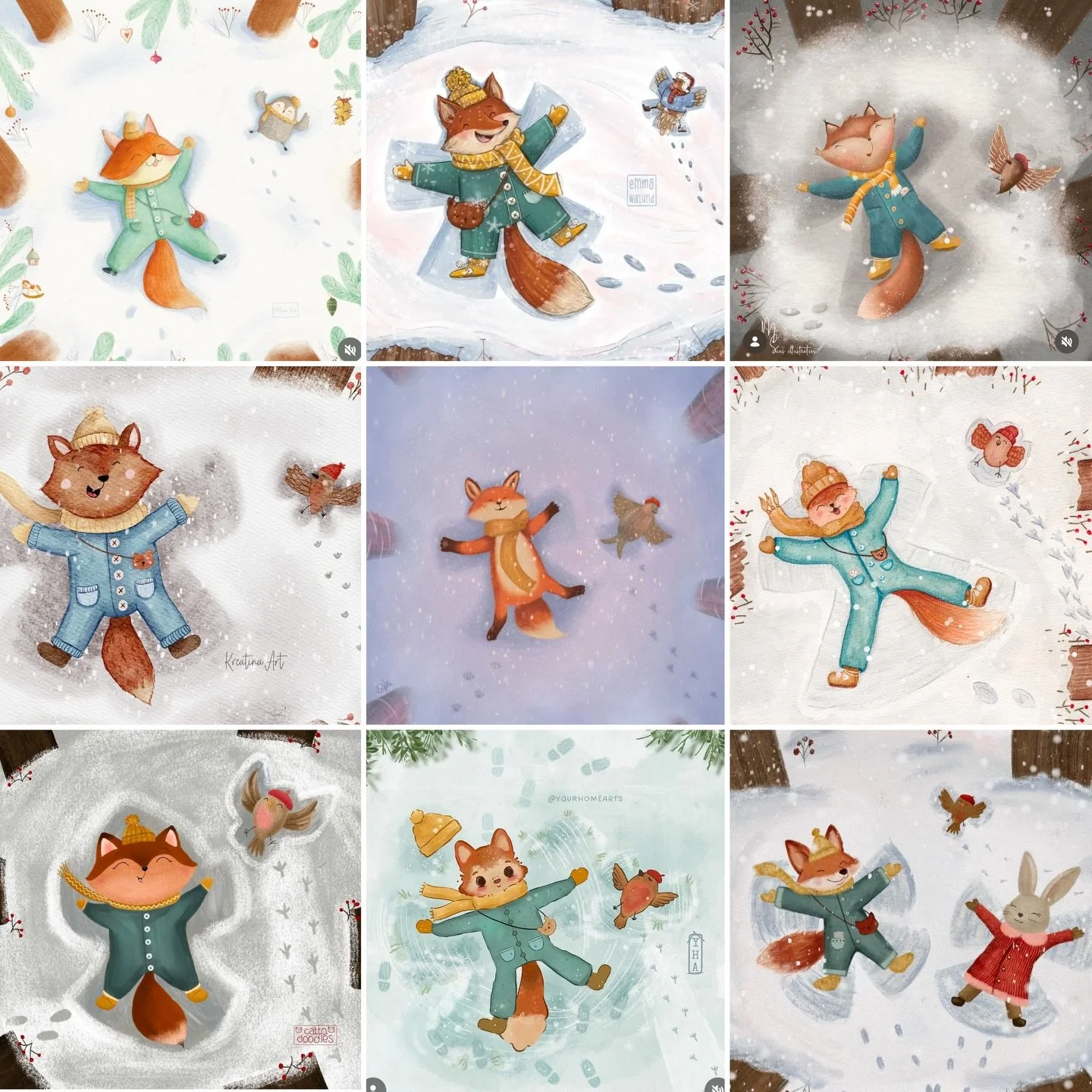 🦊 I&rsquo;m so happy to share some of my favourite entries from #karinartspacedtiys 😍🩵
Tap the images to see the artists&rsquo; names and send them some love ❤️

I&rsquo;m in love with your creativity, styles and beautiful interpretations😍 Thank 