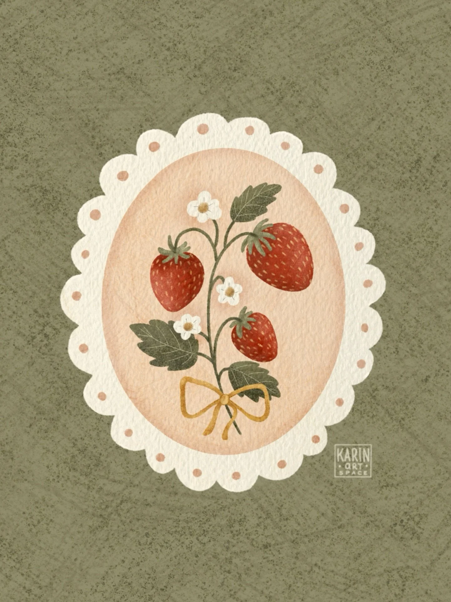🍓This is for all strawberry and whimsy lovers 😊✨ Swipe to see how I turned it into a pattern too 🌸

This design is part of an upcoming collection in collaboration with @craftconsortiumltd 🍓🌿

P.S. That textured, slightly vintage feel?
I created 